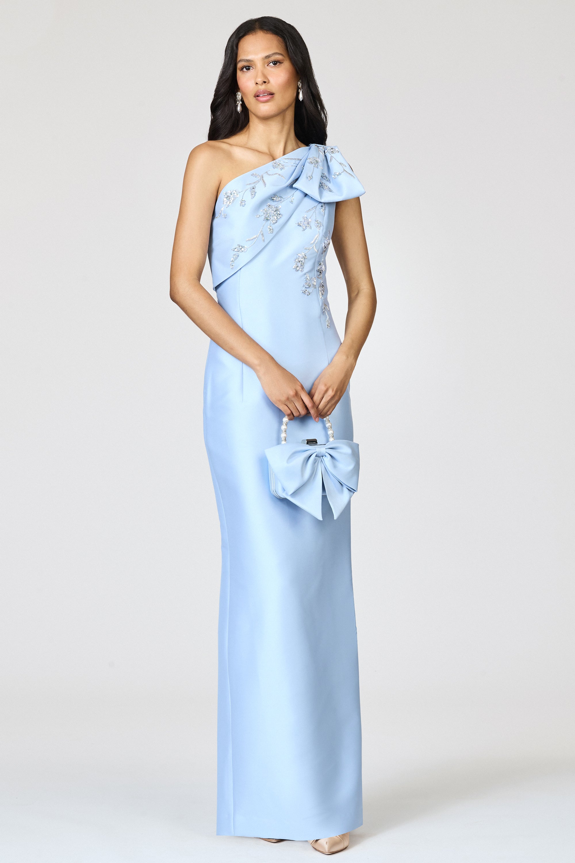 EMBELLISHED OLIVIA GOWN - GLACIAL BLUE