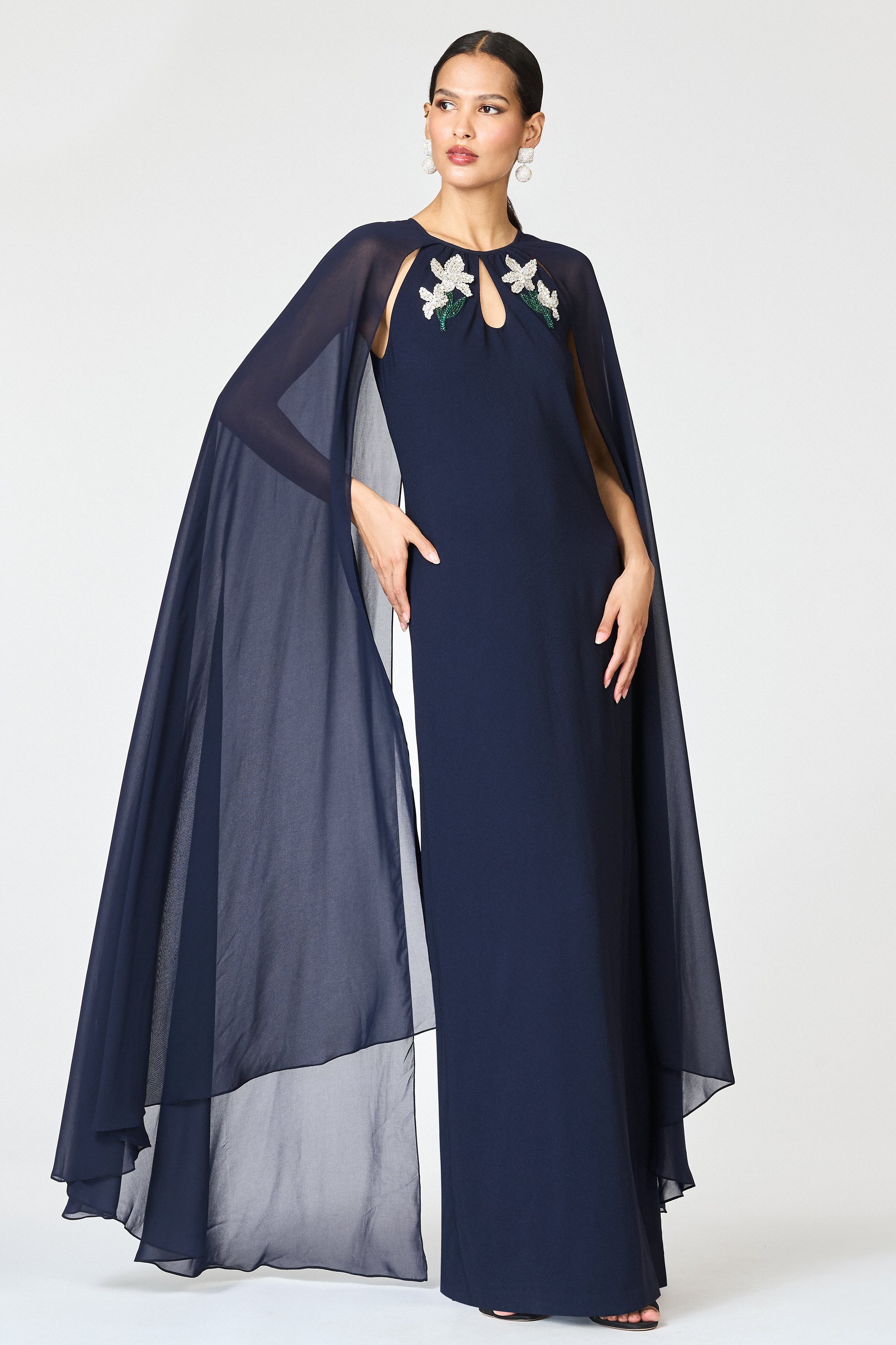 EMBELLISHED COLLEEN GOWN - MIDNIGHT