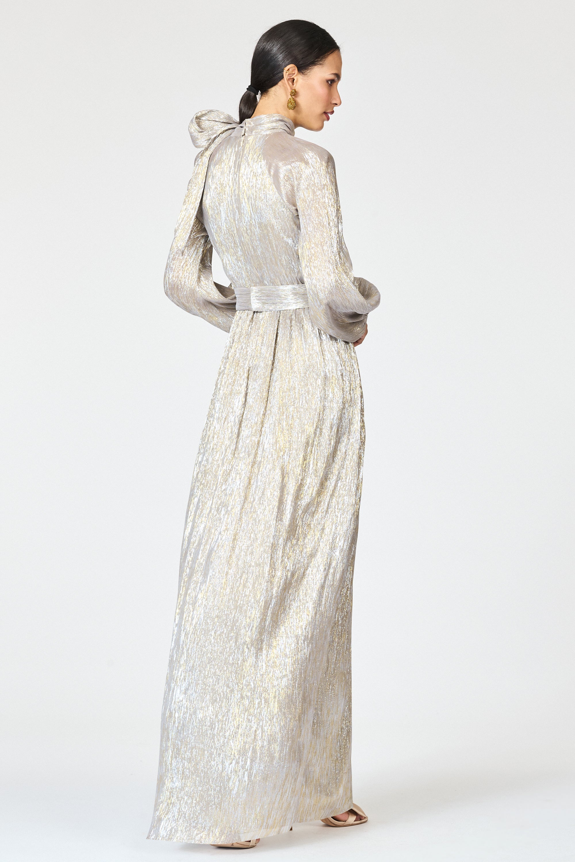 METALLIC VERA GOWN - METALLIC