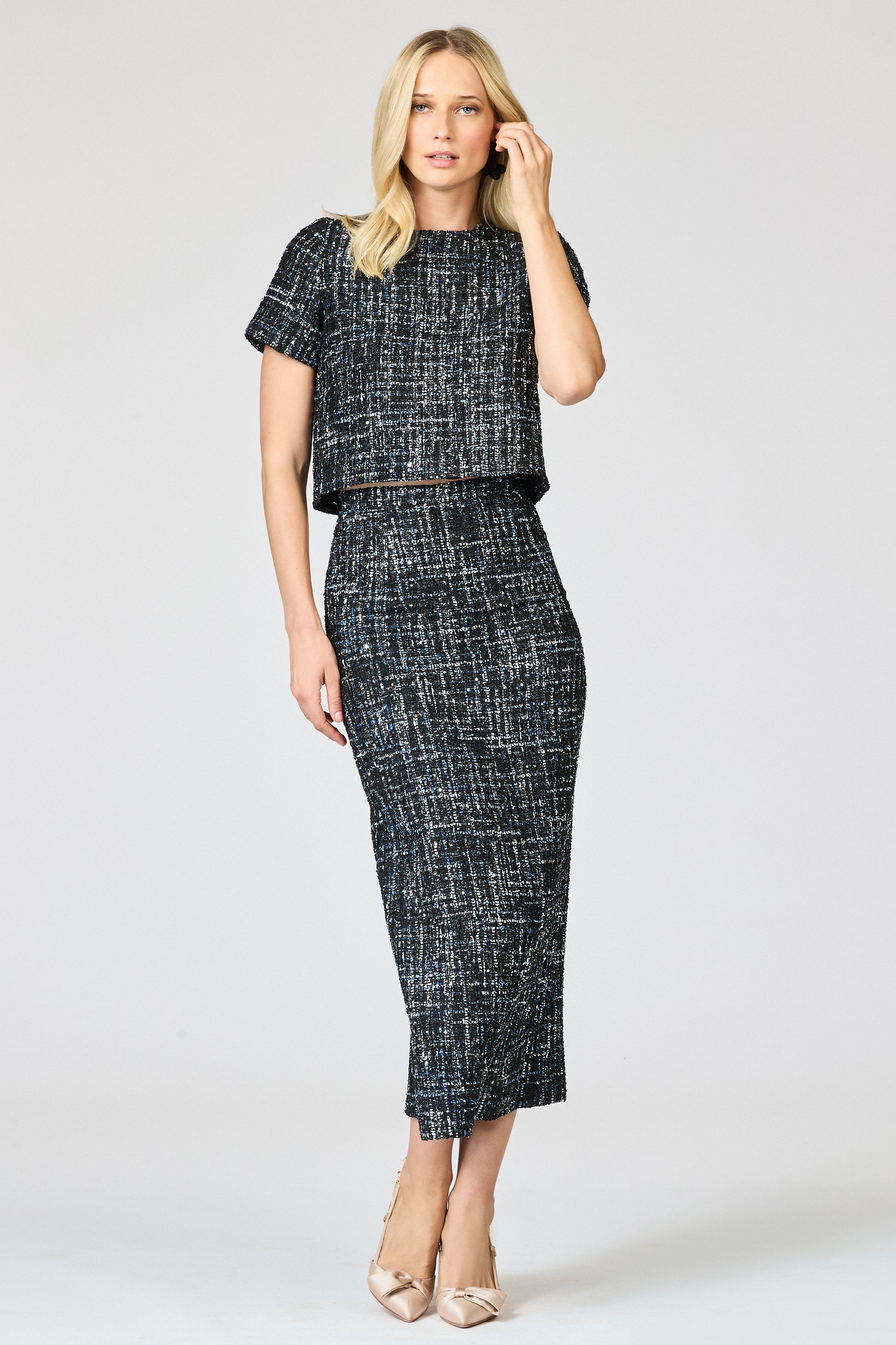 ADORA SKIRT - OBSIDIAN FROST