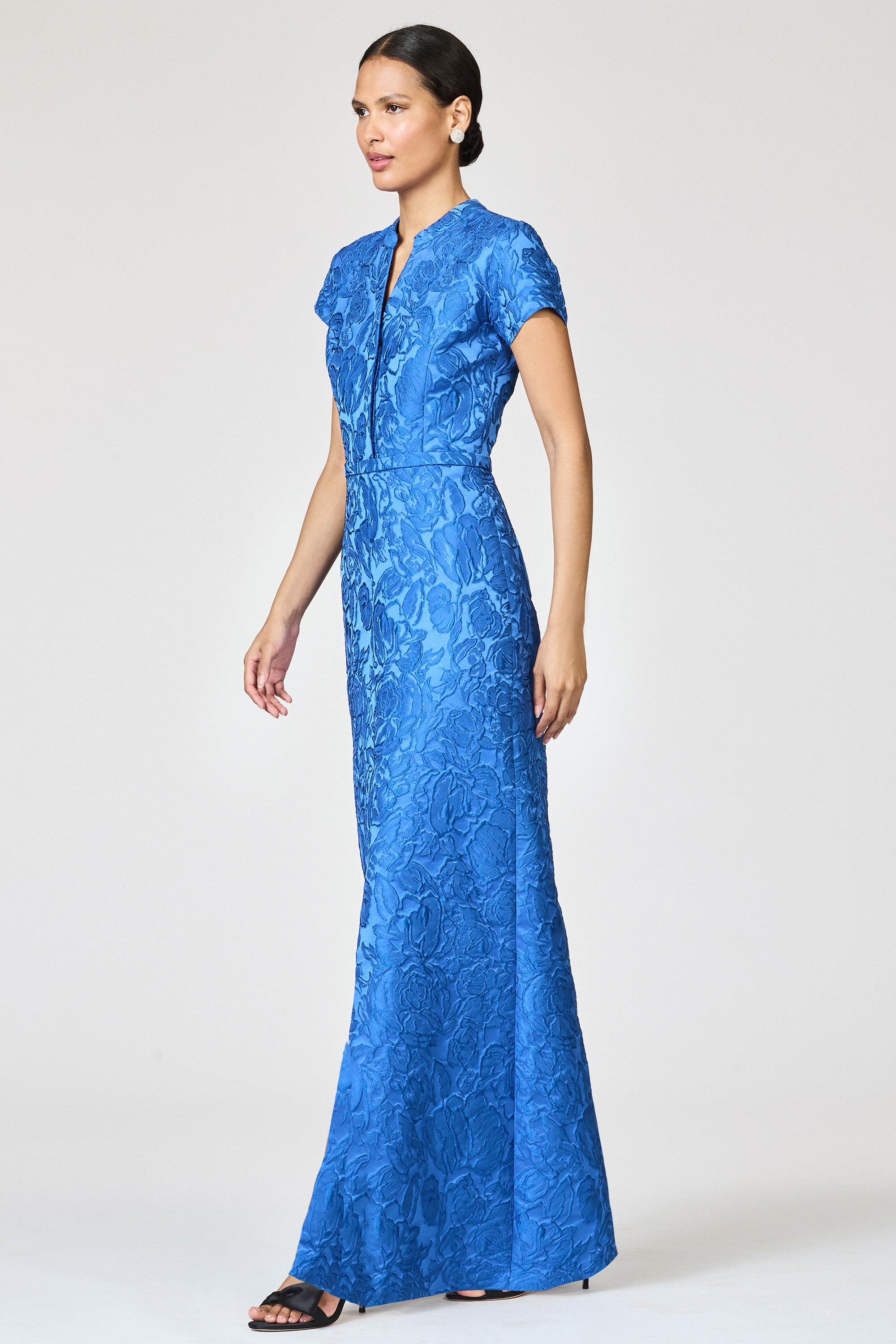 CLOQUE JUSTINE GOWN - MOONBEAM