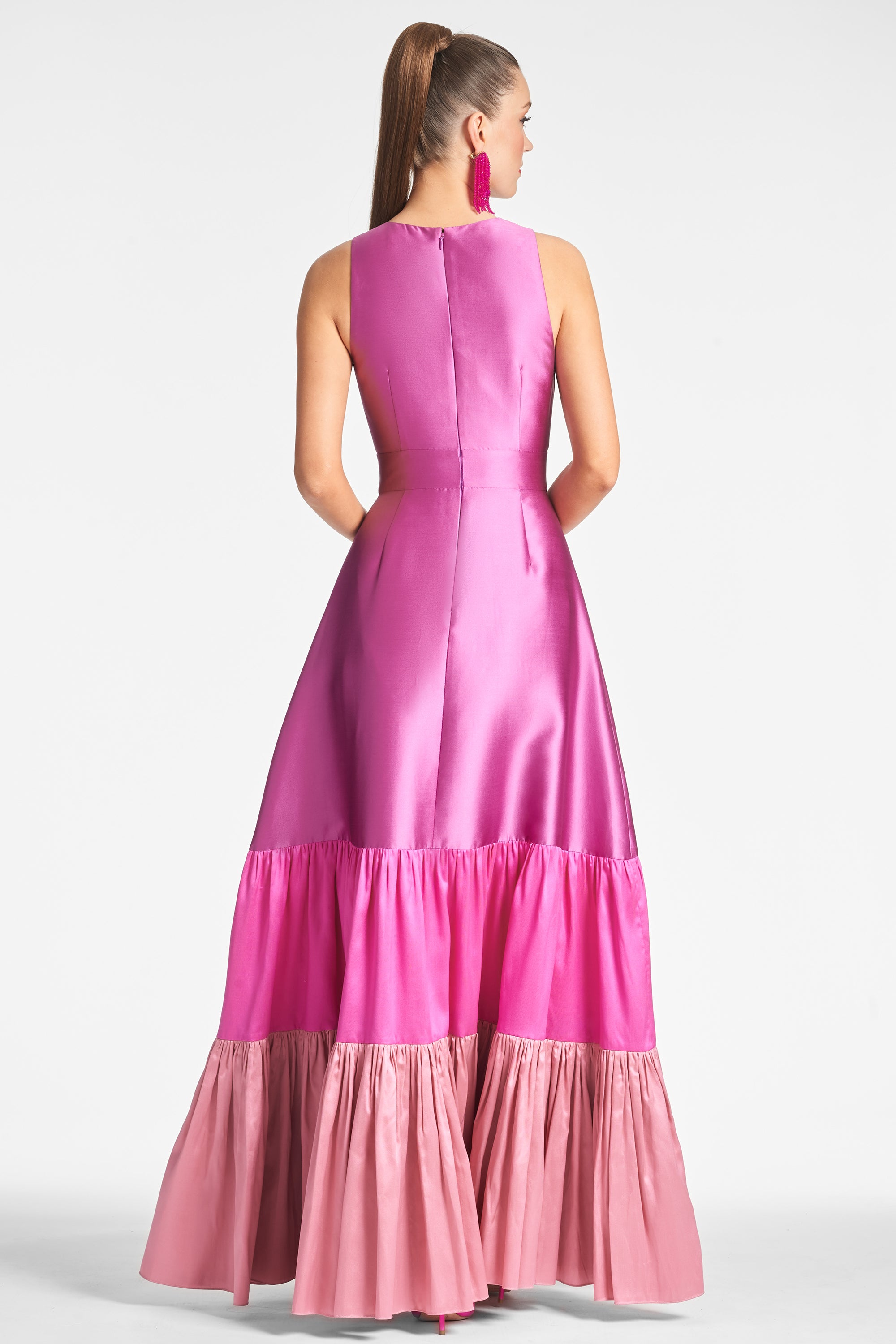 Rori Gown - Fuchsia/Multi