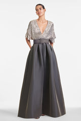 Simone Gown - Charcoal