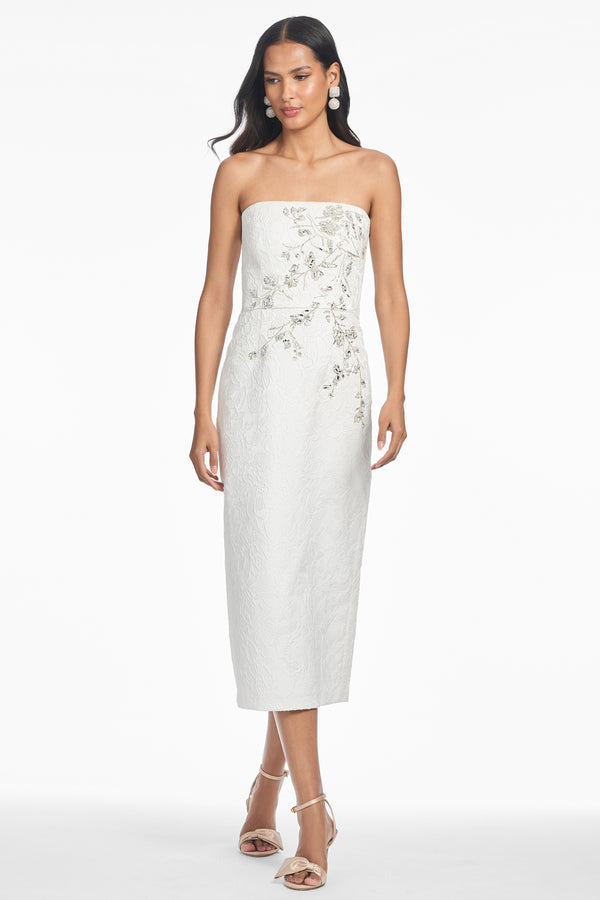 zimmermann aliane embroidered dress Sachin & Babi Alanna Pearl Dress in Ivory main image 0