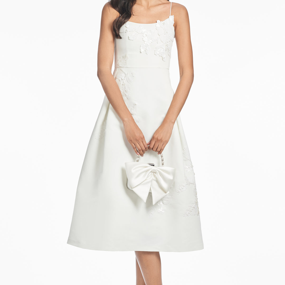 sachin & babi audra pleated embellished midi dress Sachin & Babi Audra Pleated A-Line Midi Dress