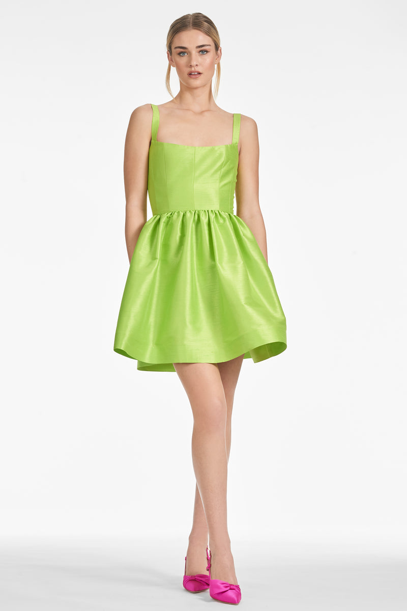 Samira Dress - Electric Lime