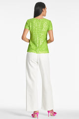 Veronica Top - Electric Lime