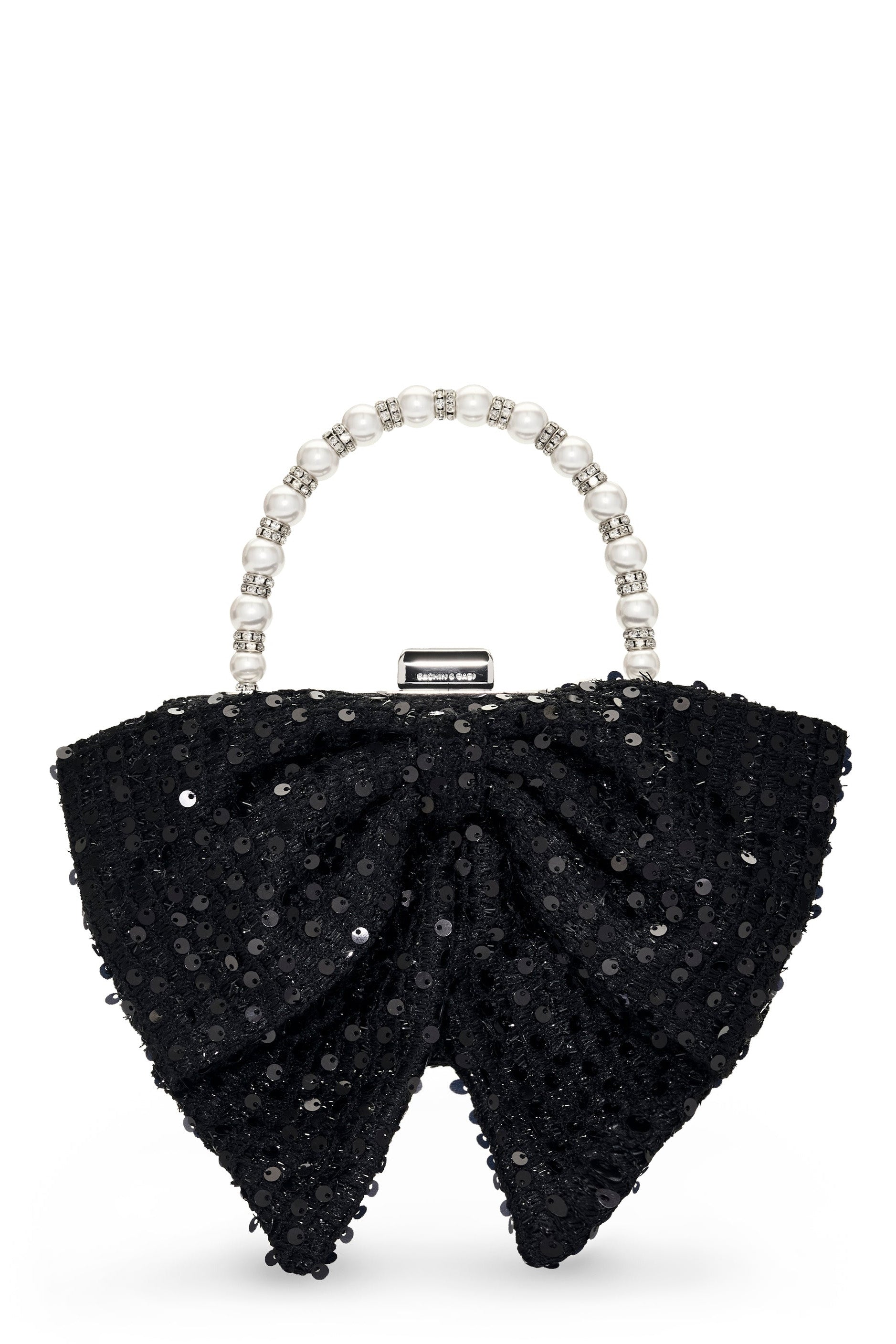 BUBBLY BAG - BLACK SEQUINS