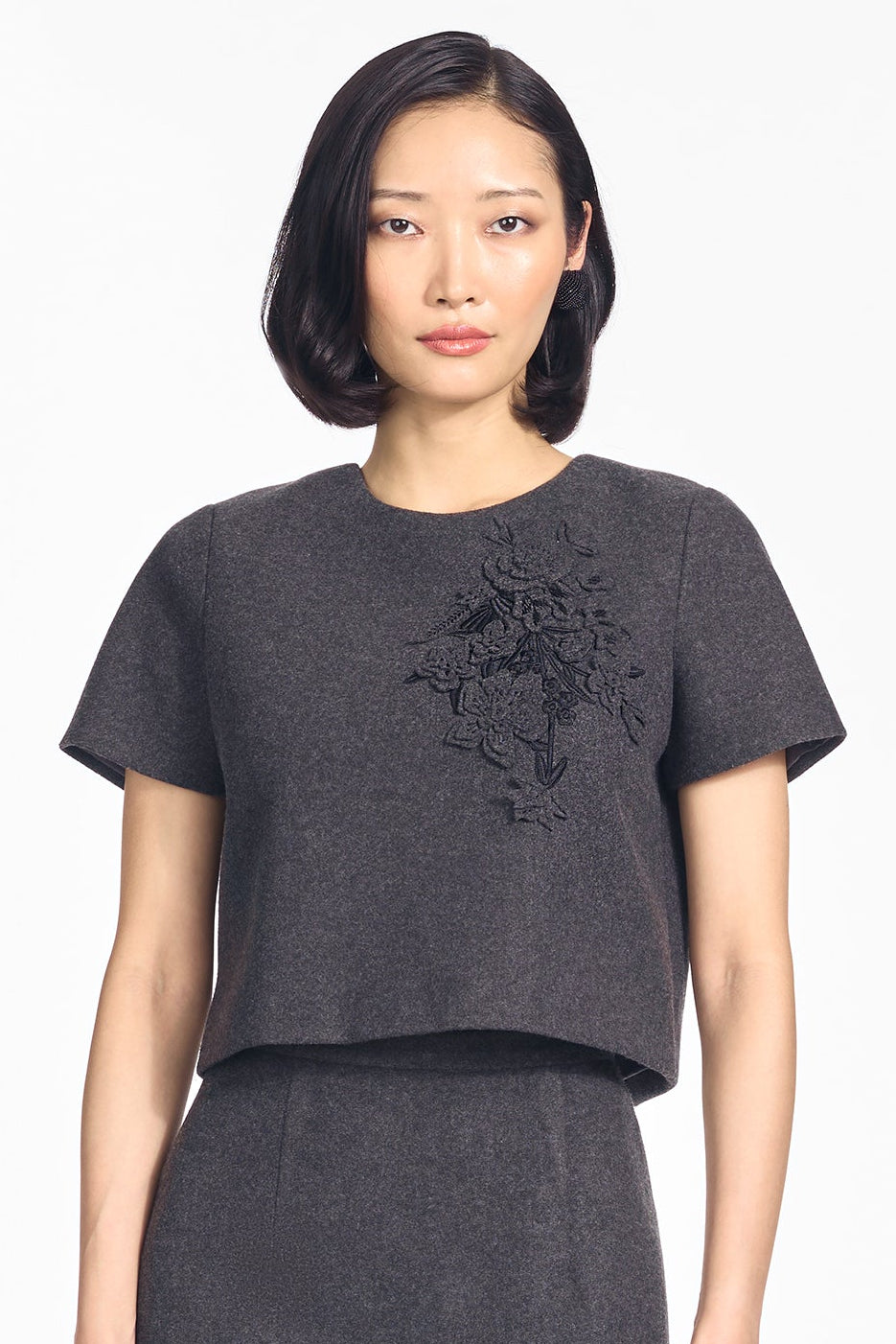 NADINE TOP - GRAPHITE