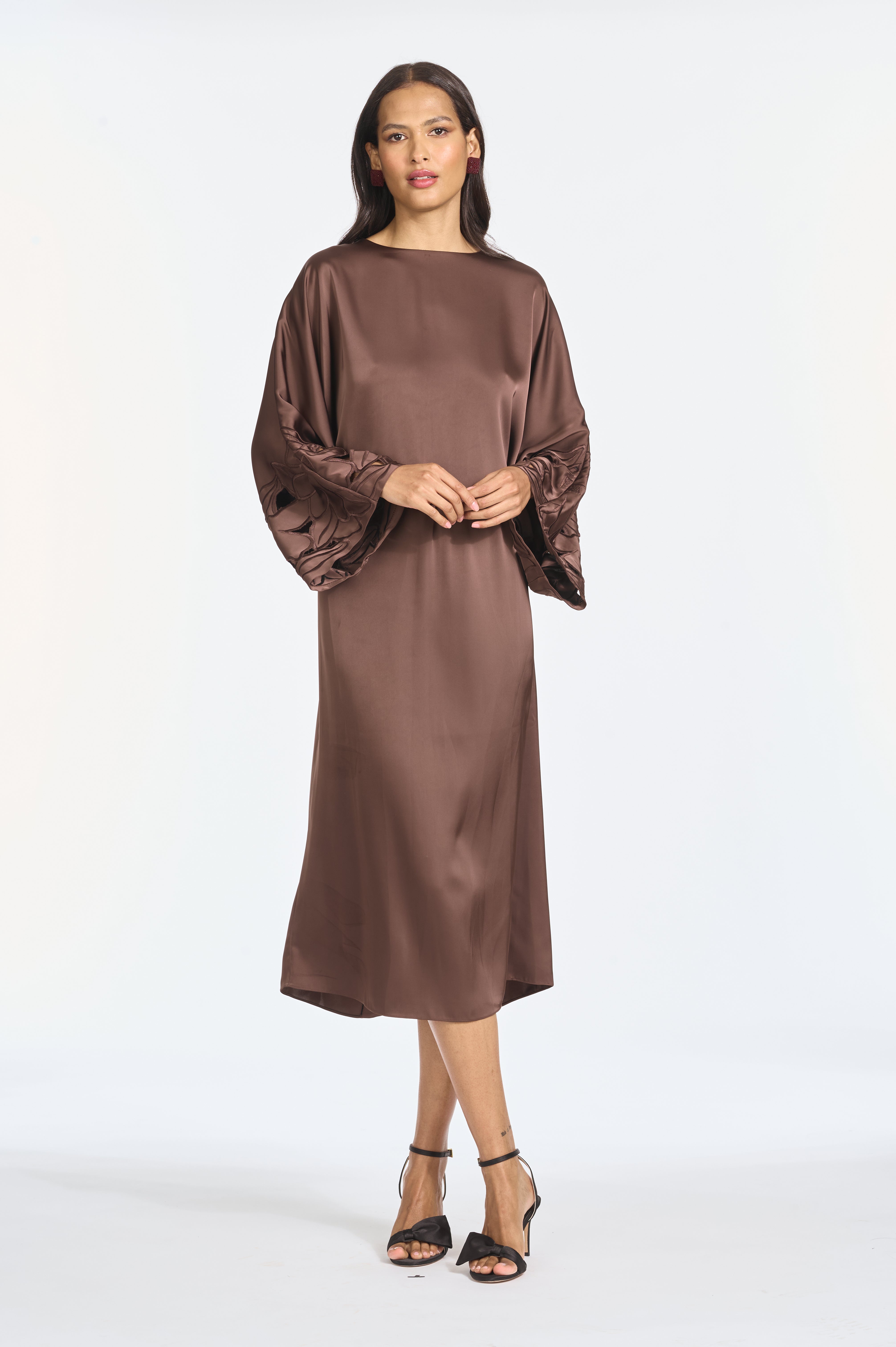 KIERA DRESS - GANACHE