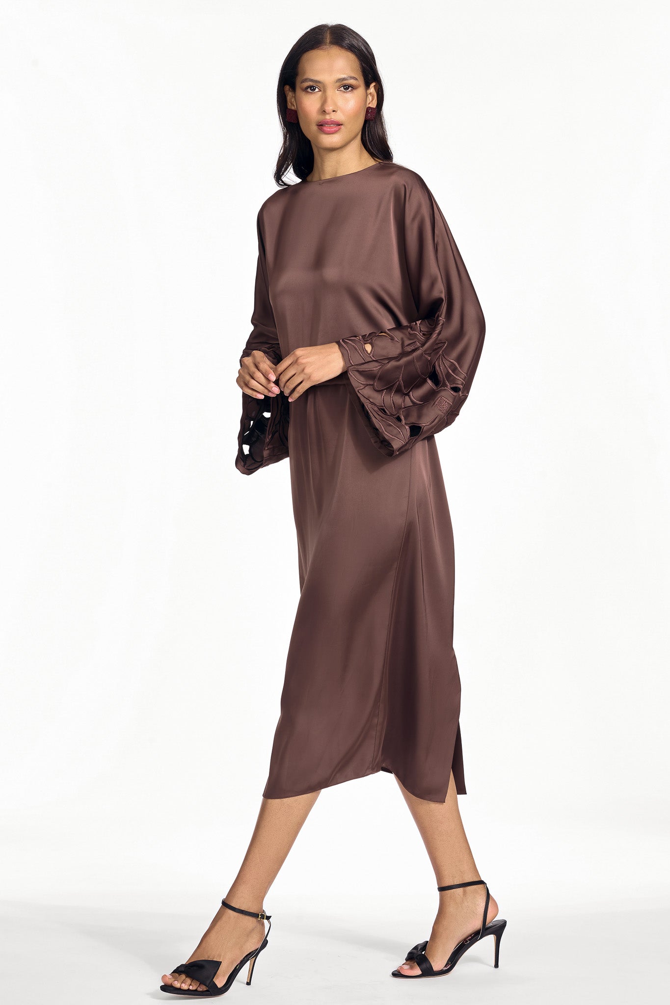 KIERA DRESS - GANACHE