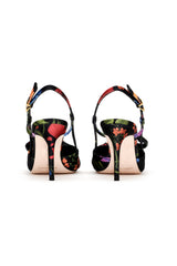 Lenox Obi-Bow Slingback - Noir Wildflower