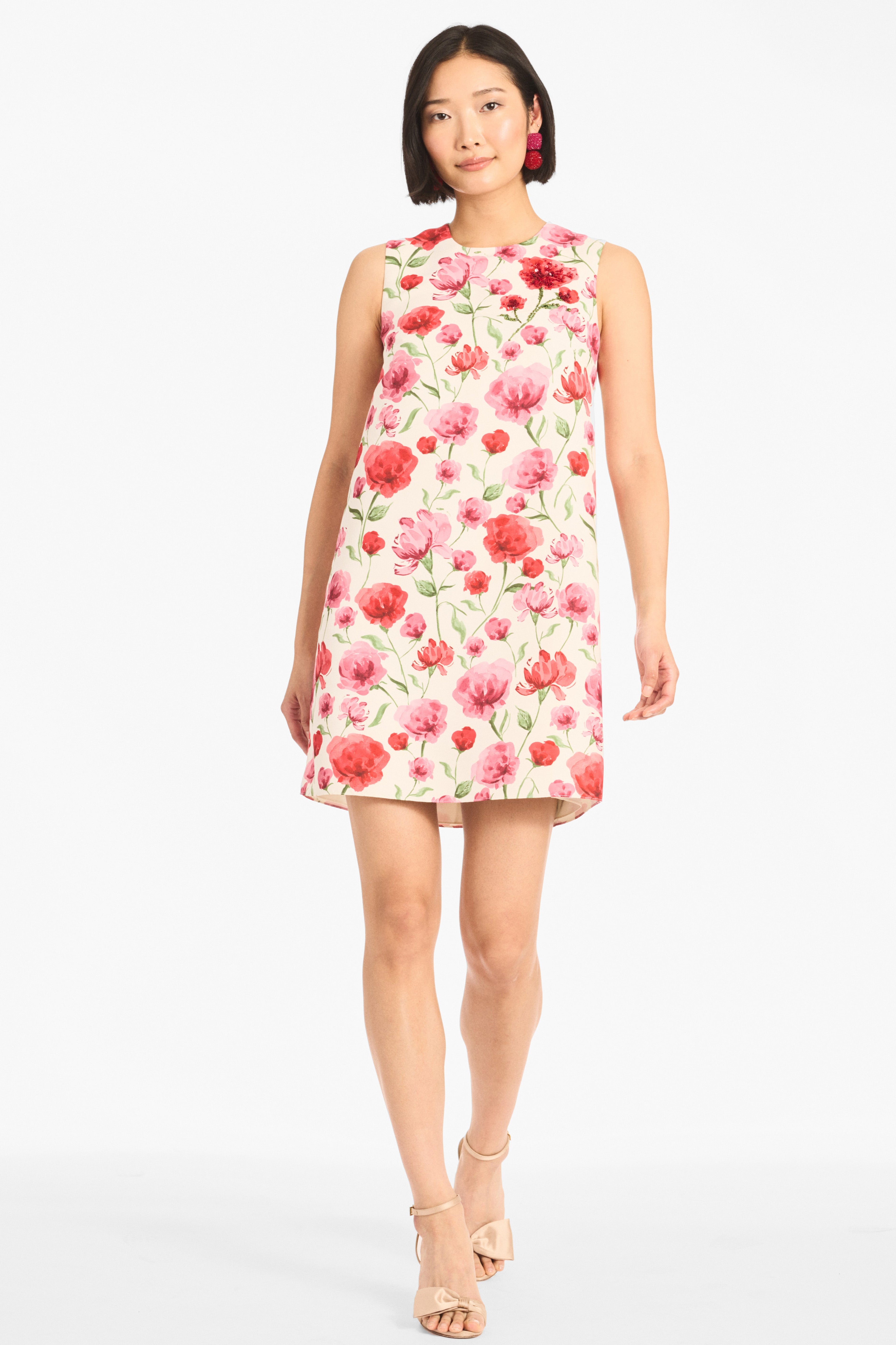 UMA DRESS - WATERCOLOR POPPIES