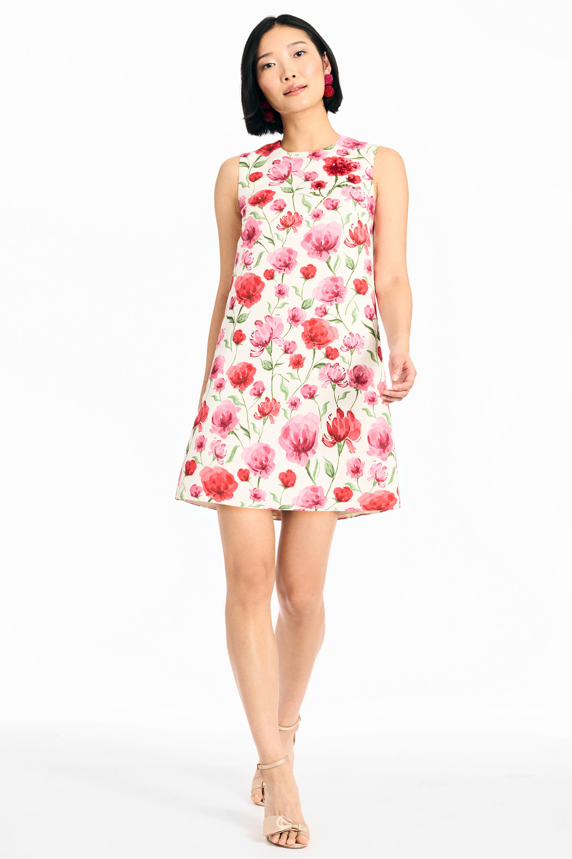 UMA DRESS - WATERCOLOR POPPIES