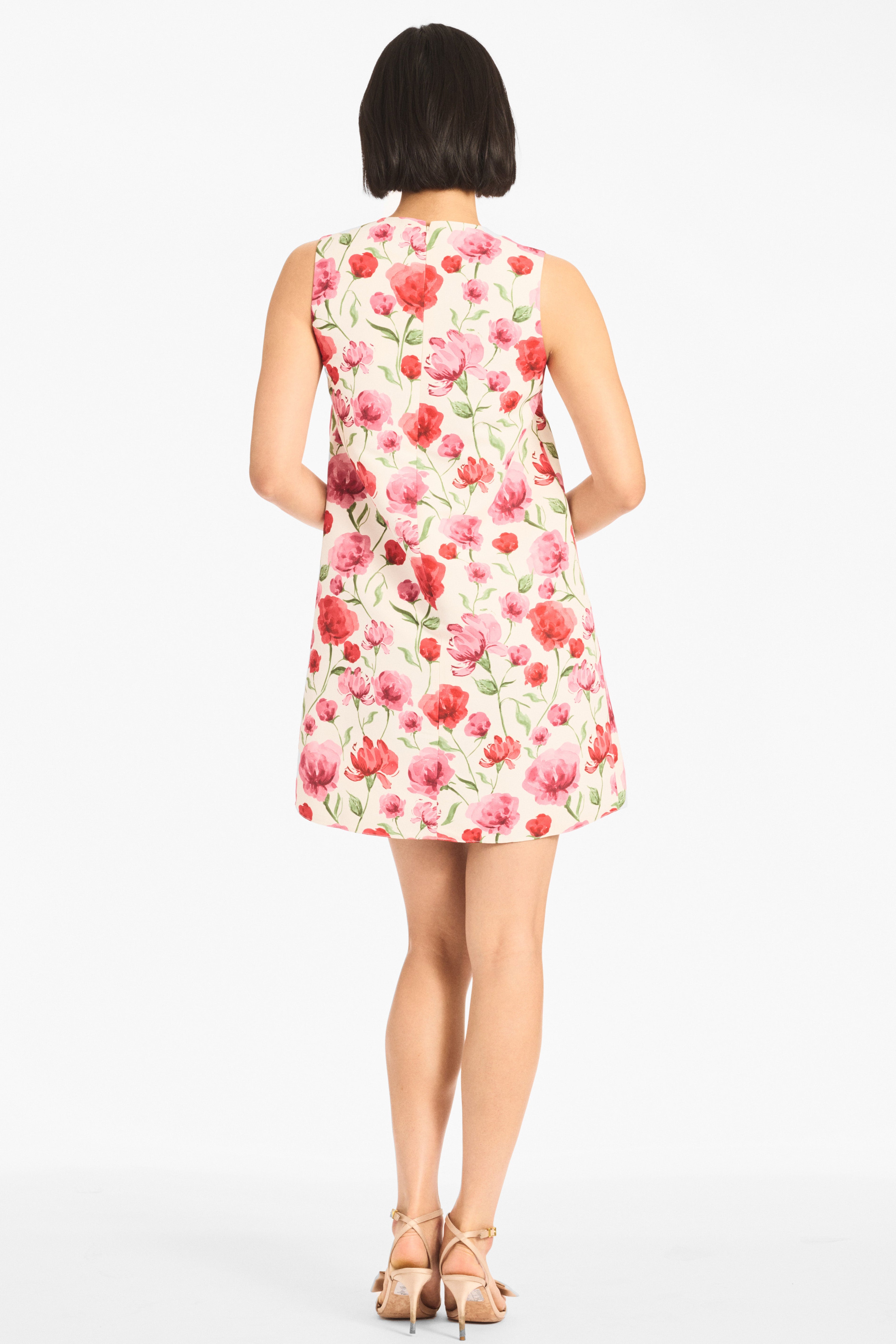 UMA DRESS - WATERCOLOR POPPIES