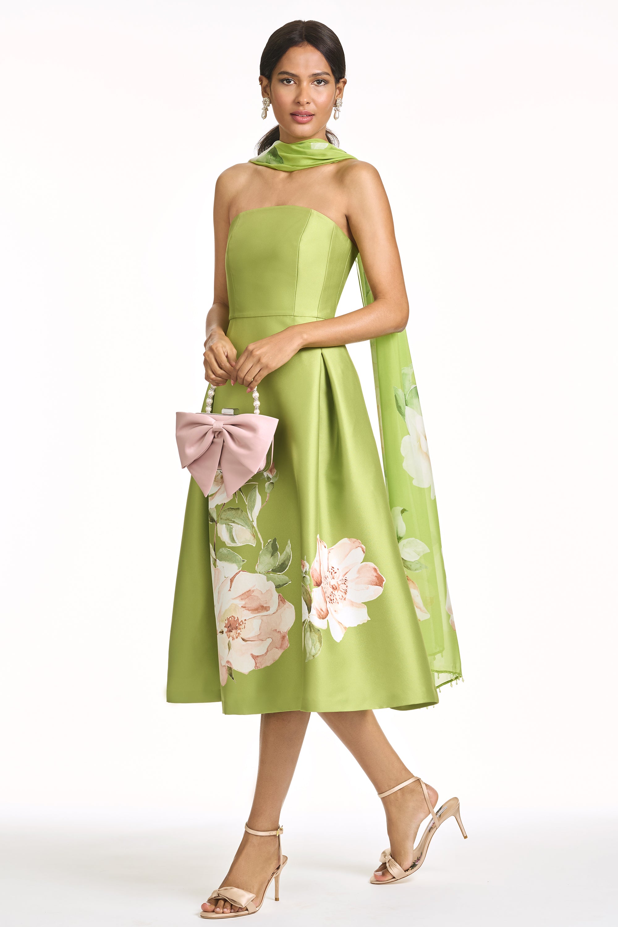 SHAY DRESS - PERIDOT CORSAGE