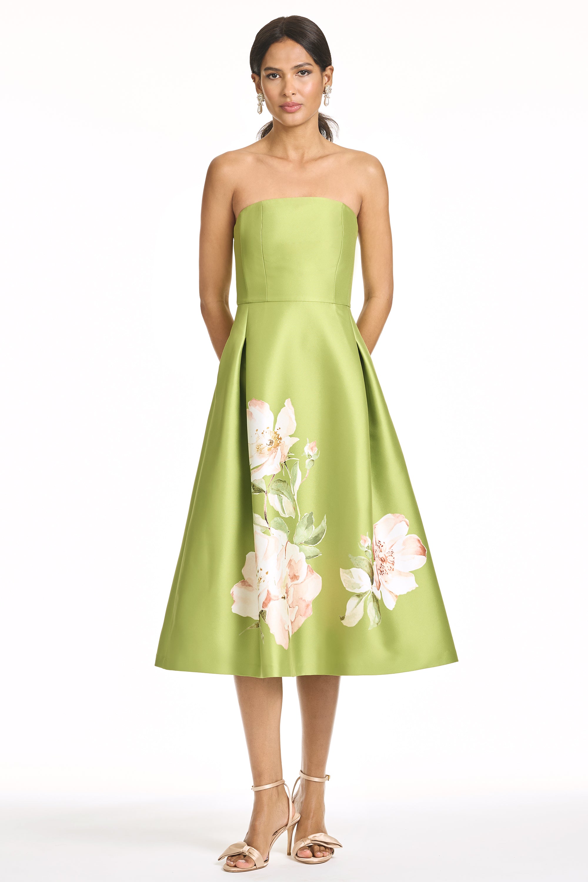 SHAY DRESS - PERIDOT CORSAGE
