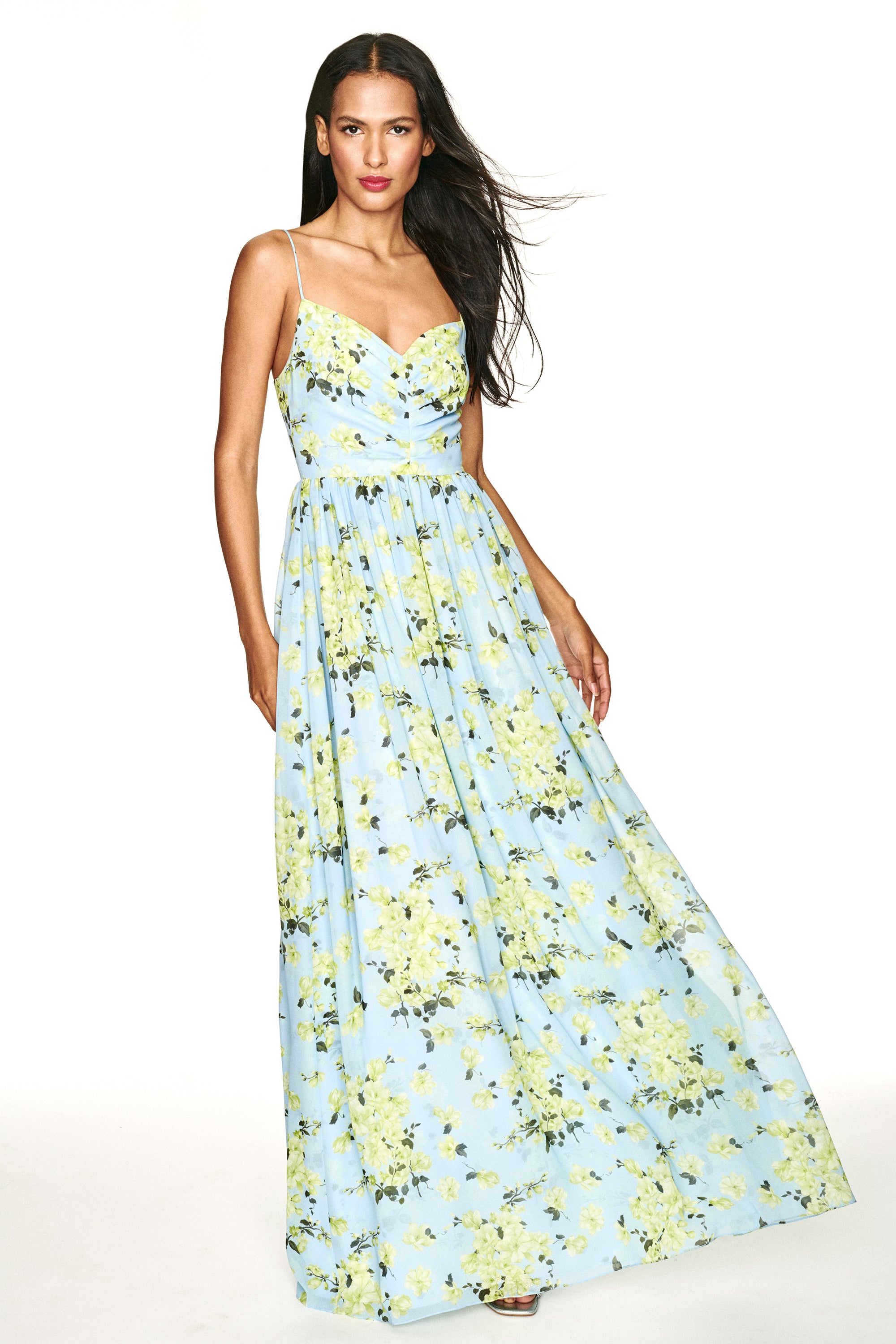 Sienna Gown - Sky Citrine Floral