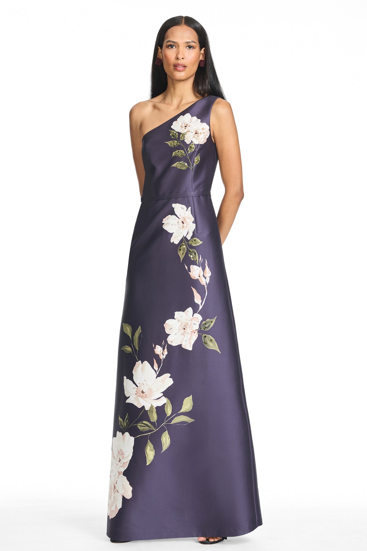 SERENA GOWN - IMPERIAL PLUM MAGNOLIA