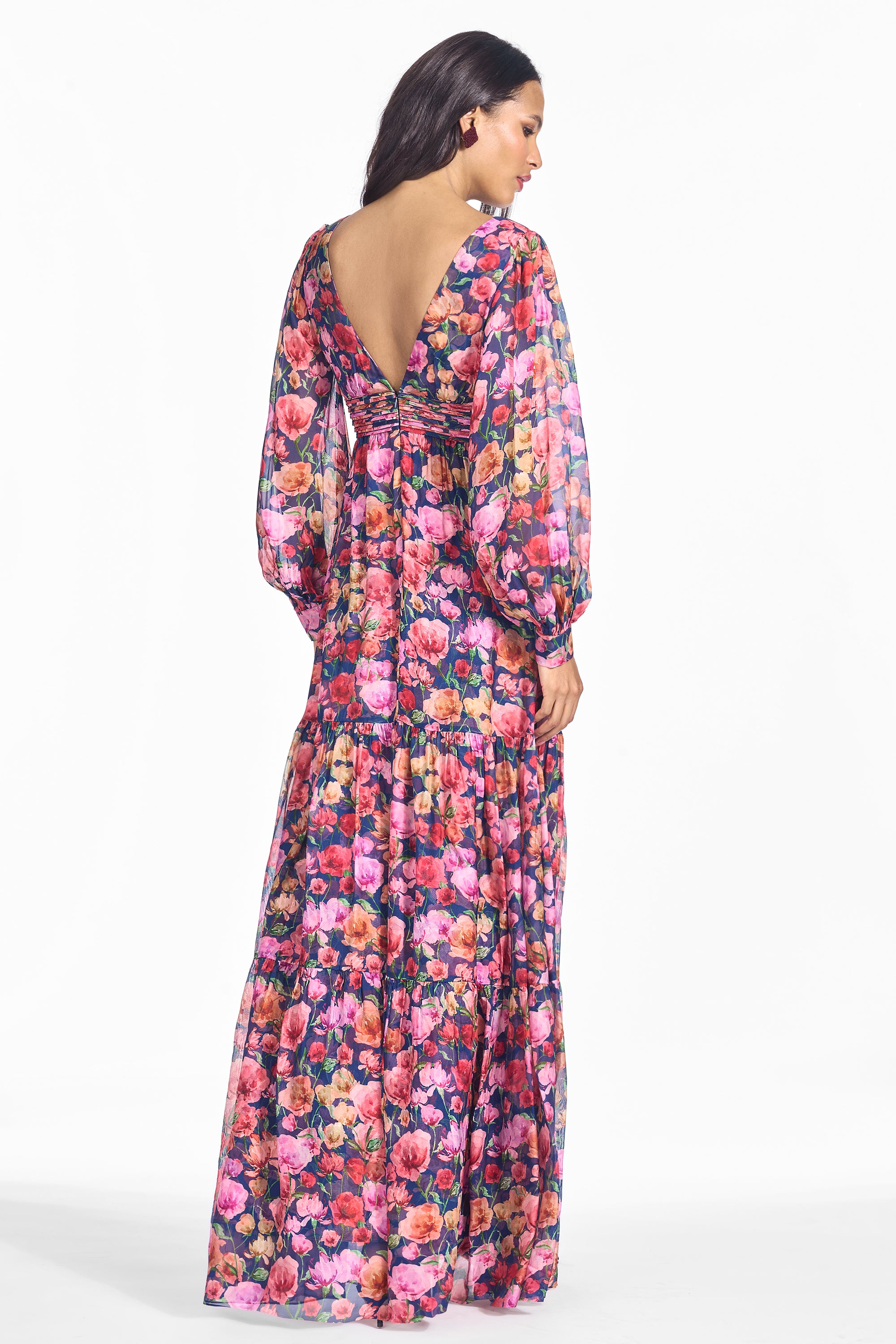 Kara gown   prismatic poppies