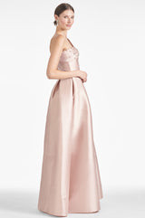 Delilah Gown - Silver Peony
