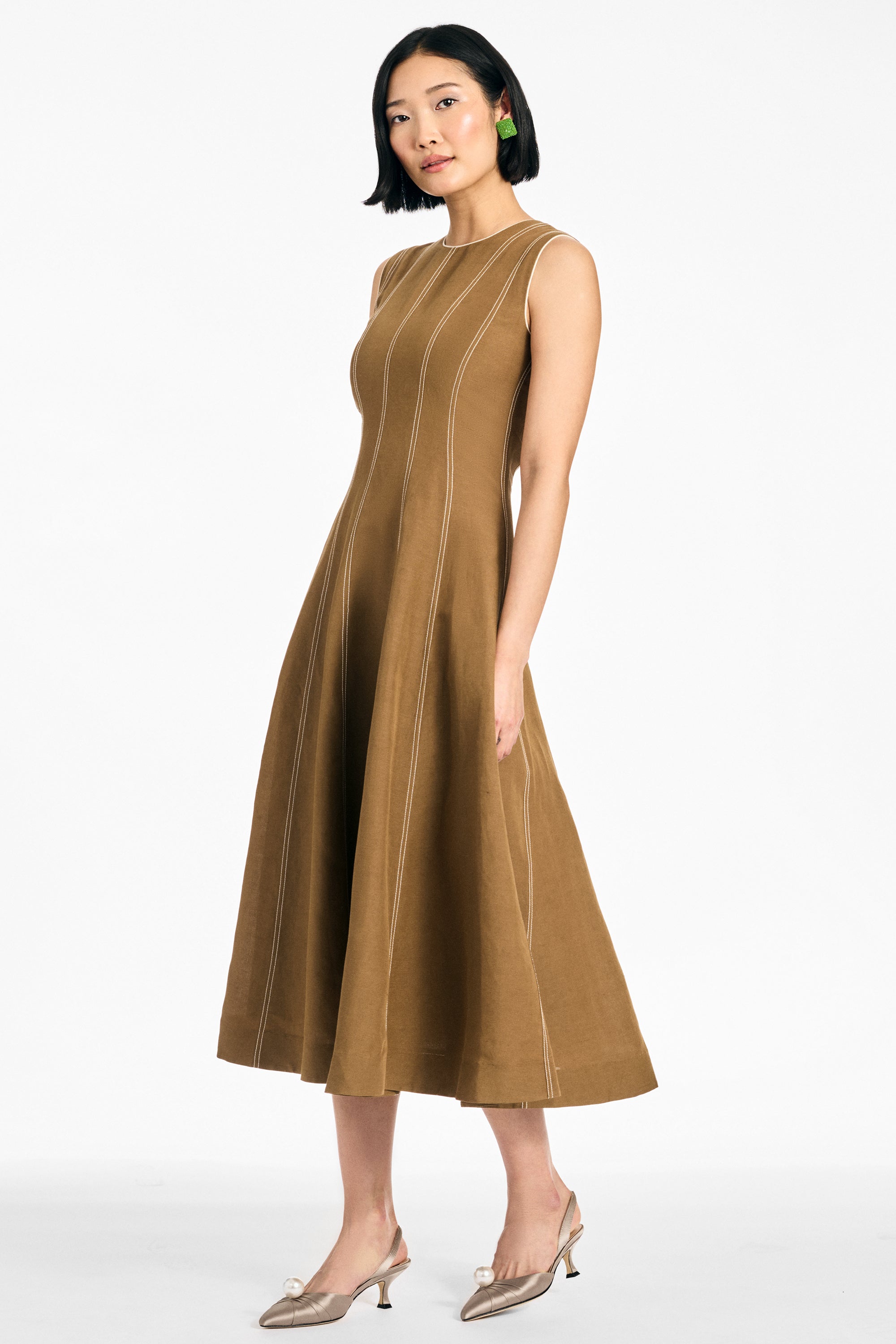 Mariposa dress   toffee