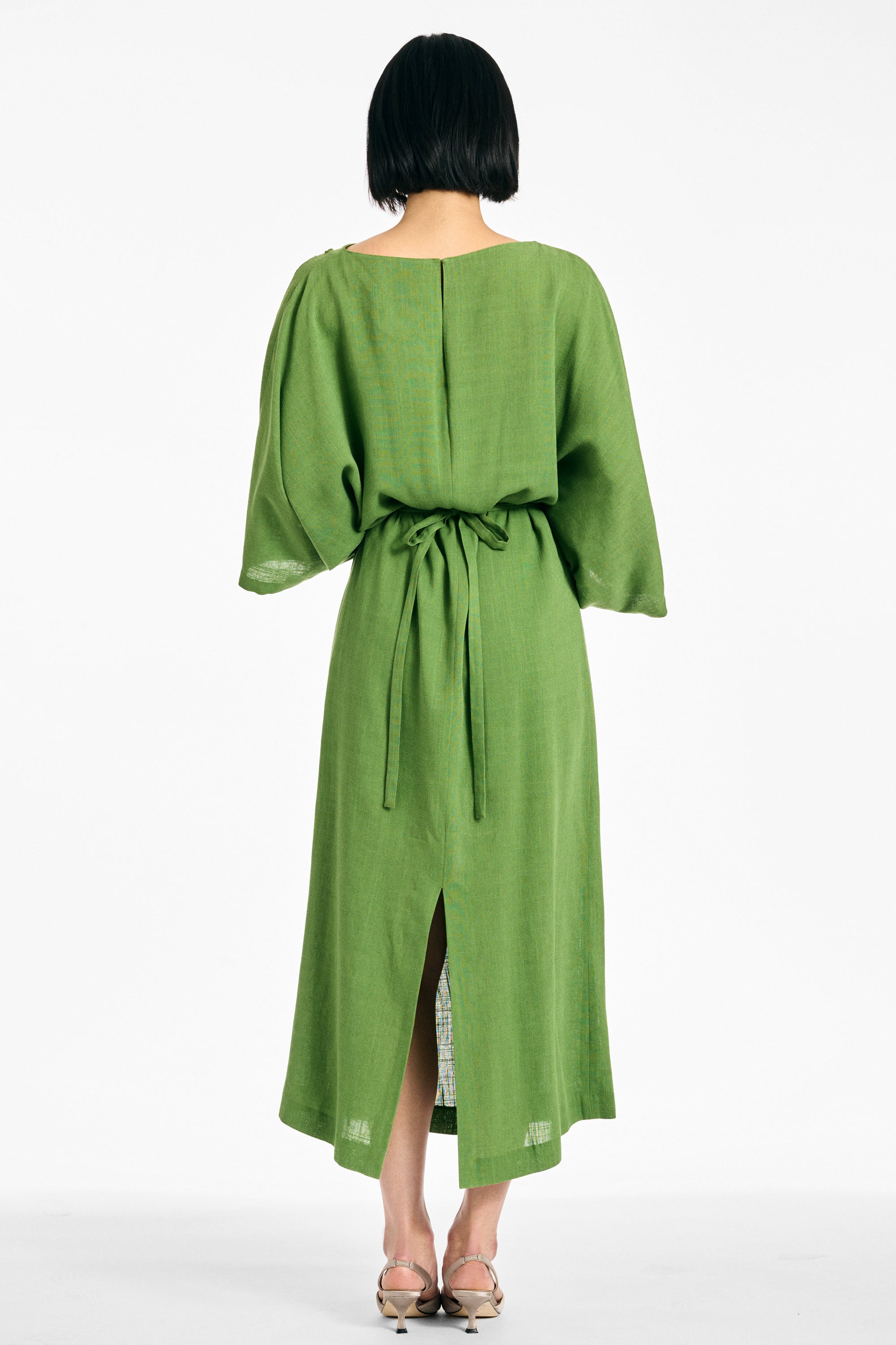 KIERA DRESS - FERN GREEN