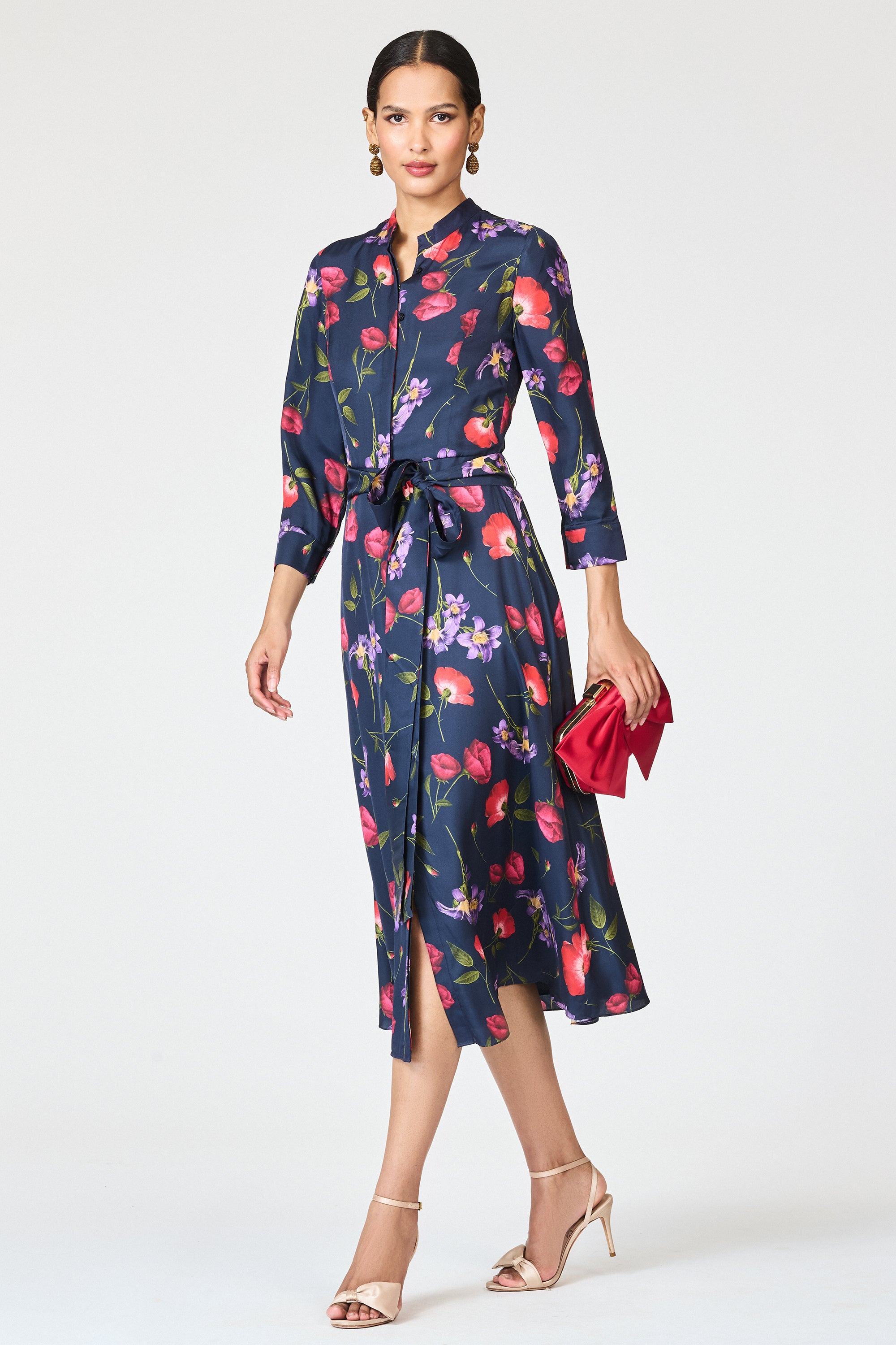ELIZABETH DRESS - MIDNIGHT JARDIN