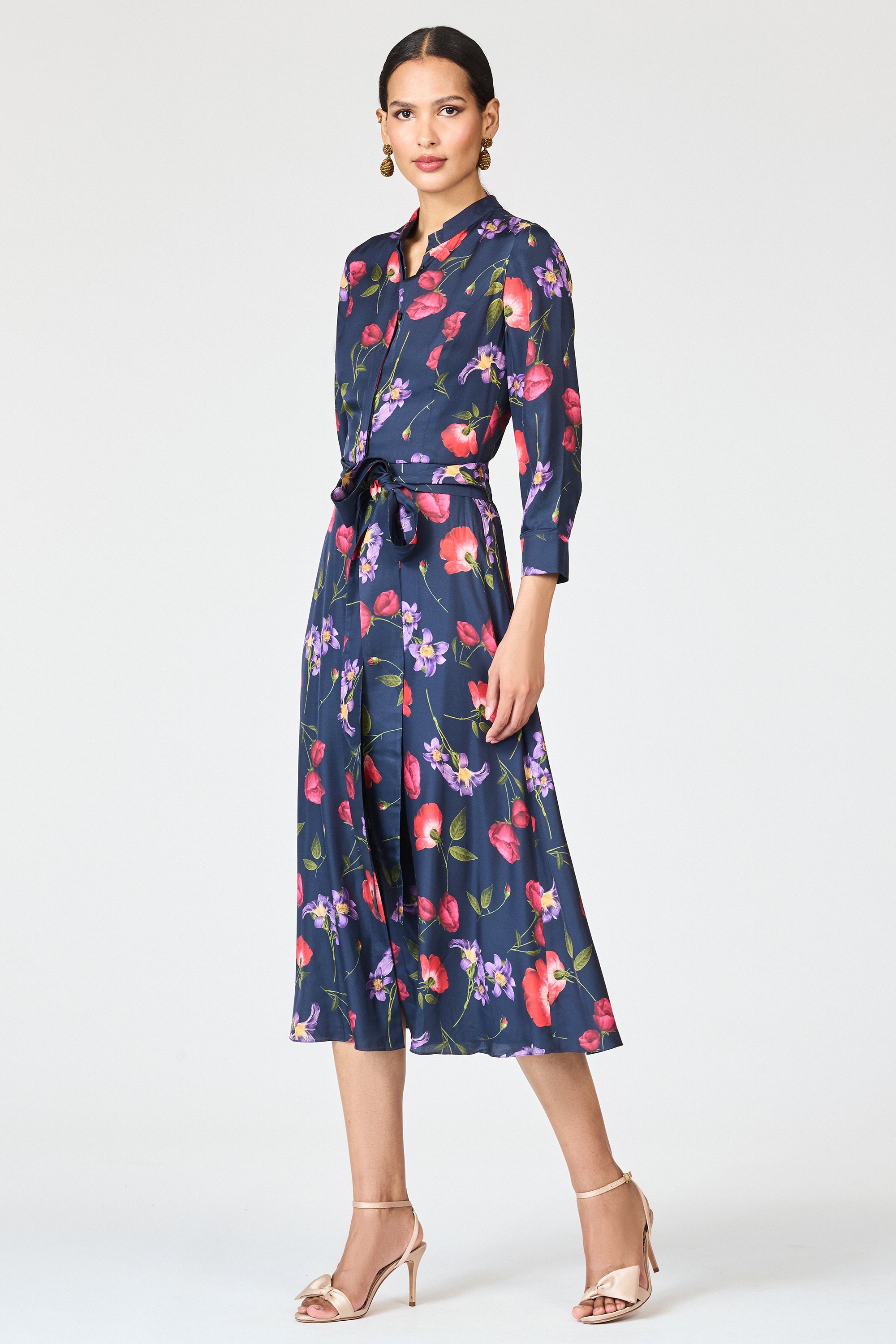 ELIZABETH DRESS - MIDNIGHT JARDIN