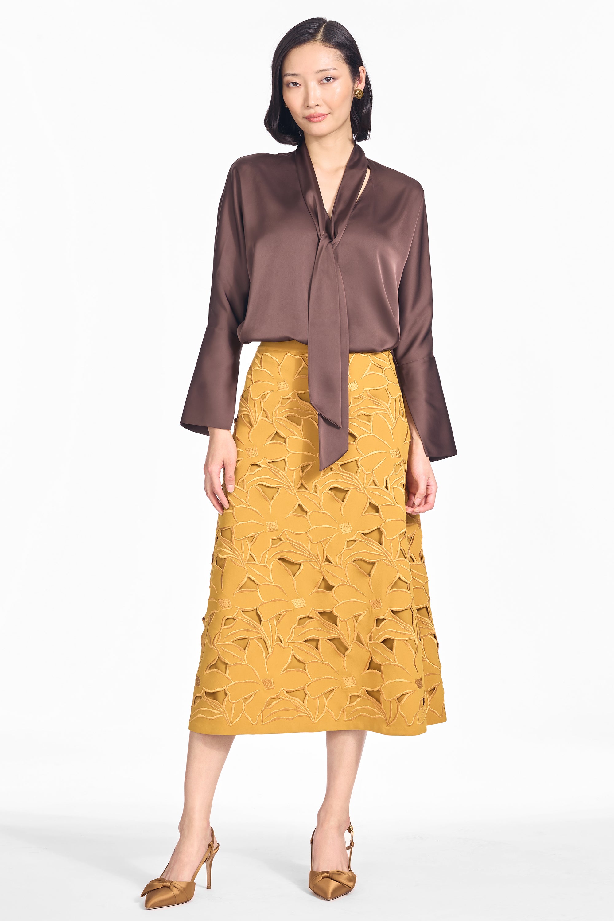 CLEA SKIRT - SAFFRON