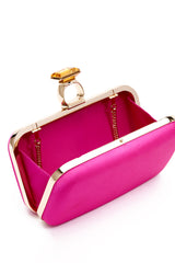 On the Rocks Clutch - Cerise