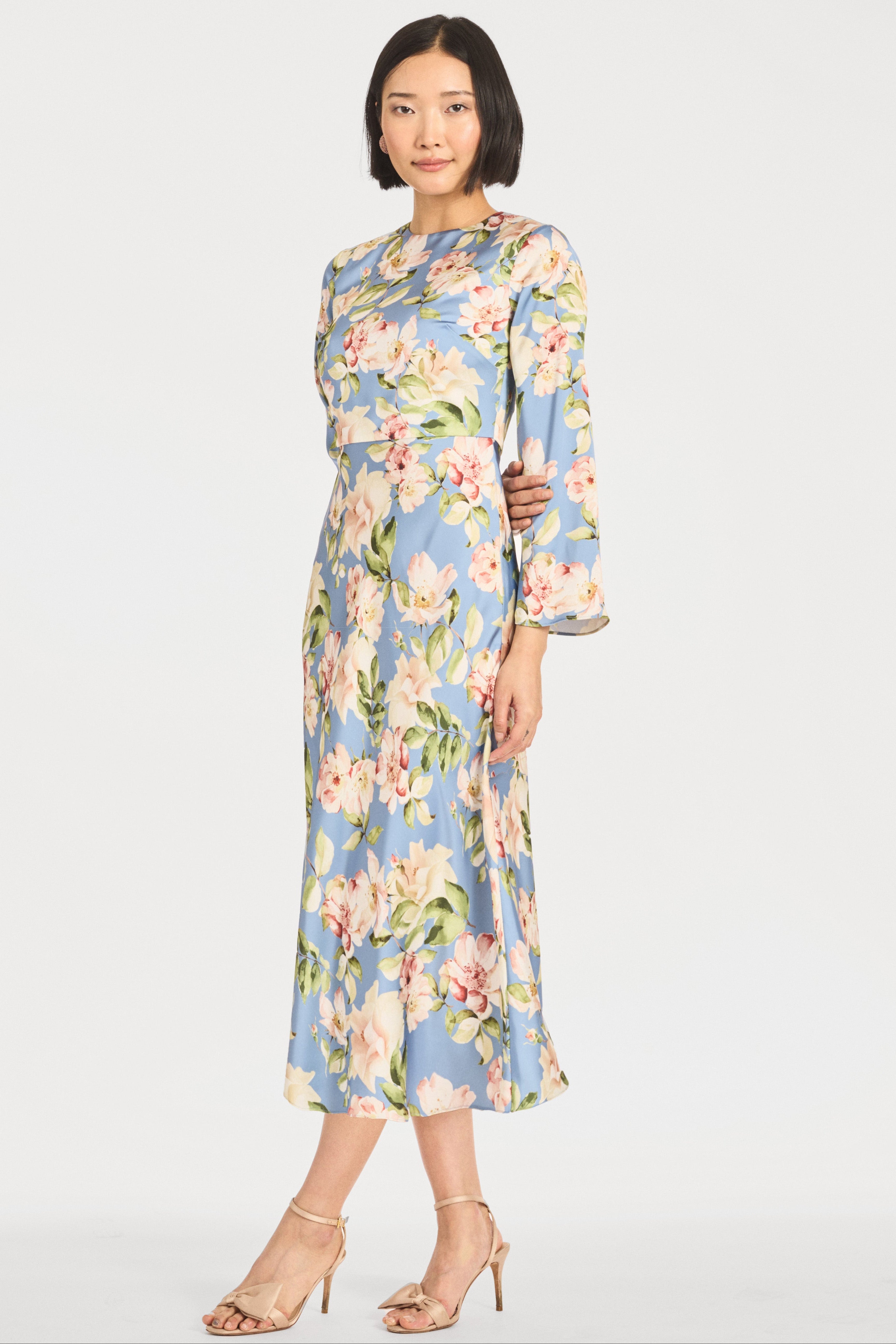 TYRA DRESS - TWILIGHT CAMELLIA