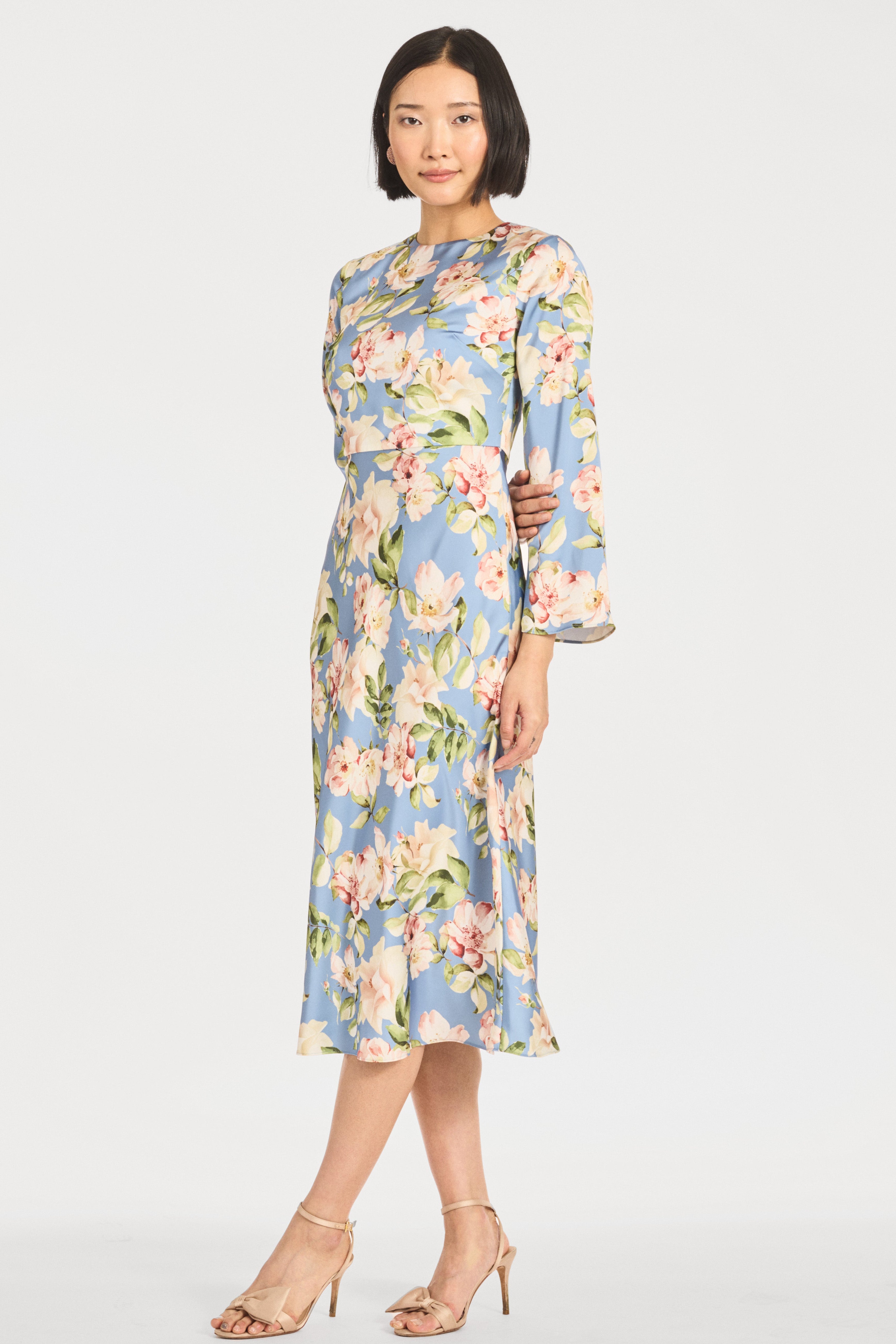 TYRA DRESS - TWILIGHT CAMELLIA