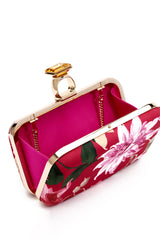 On the Rocks Clutch - Deep Pink Dahlia