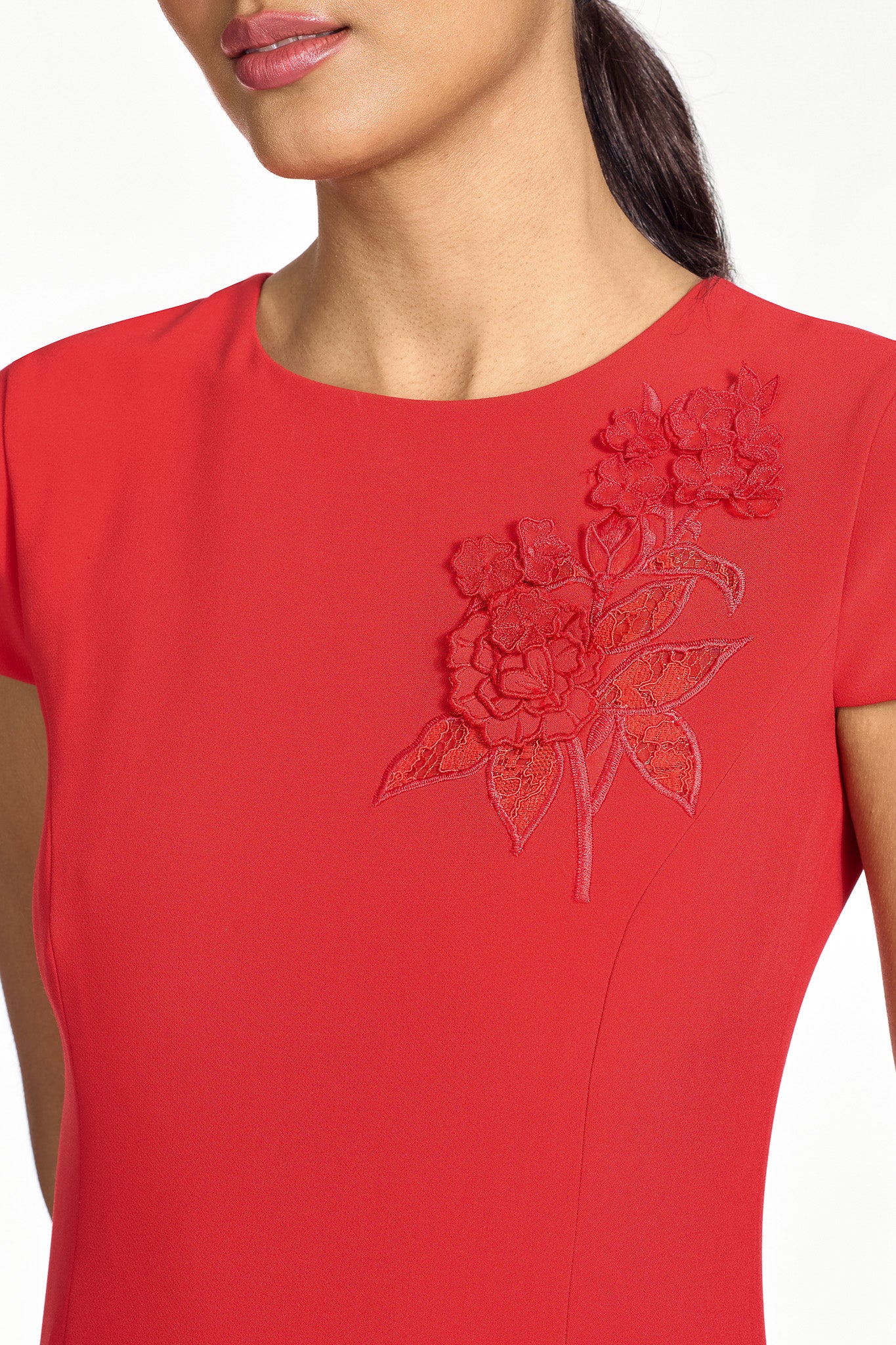 REMI DRESS - CARDINAL