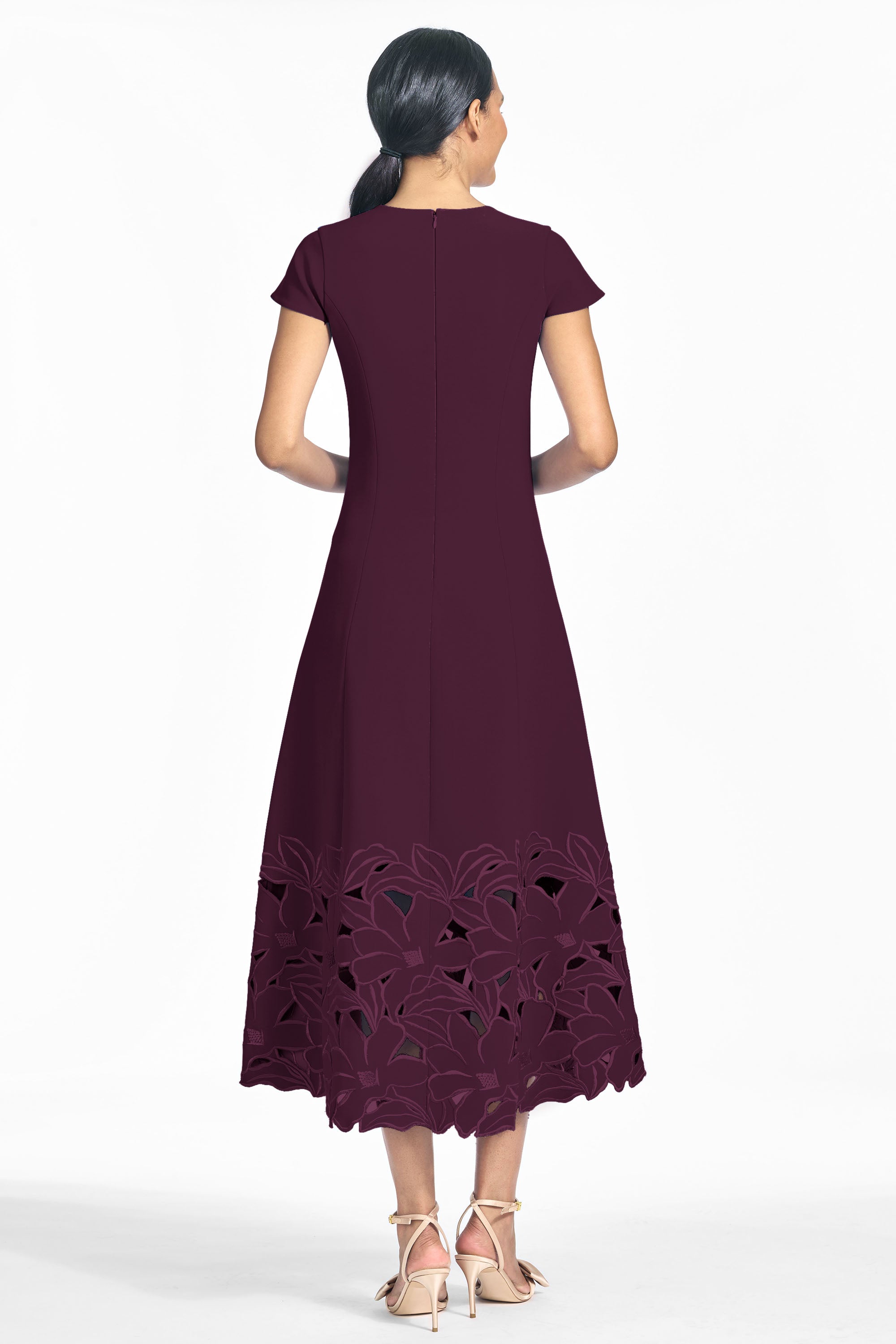 PAOLA DRESS - BLACK CHERRY