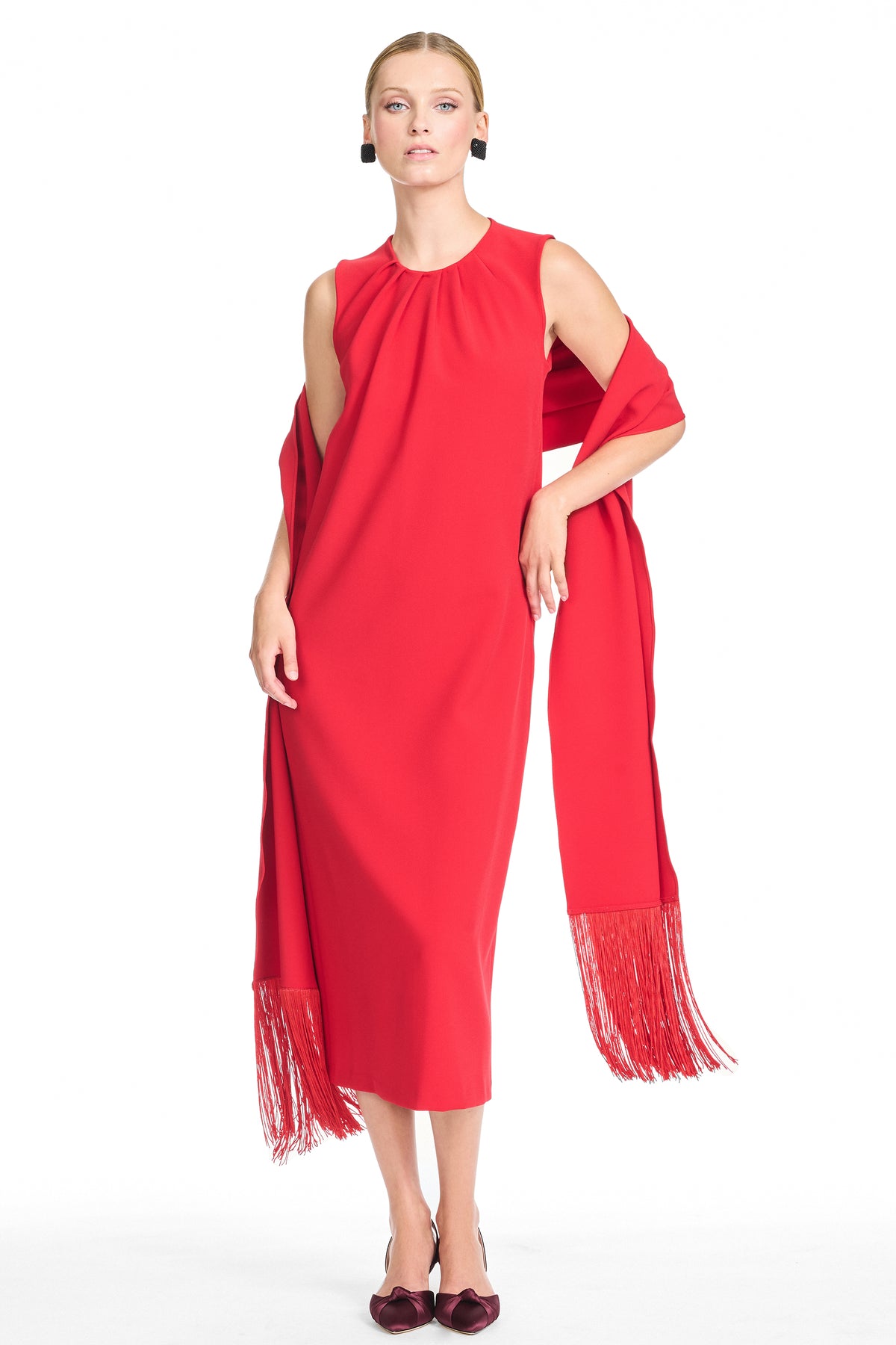 ROSAMUND DRESS - CARDINAL