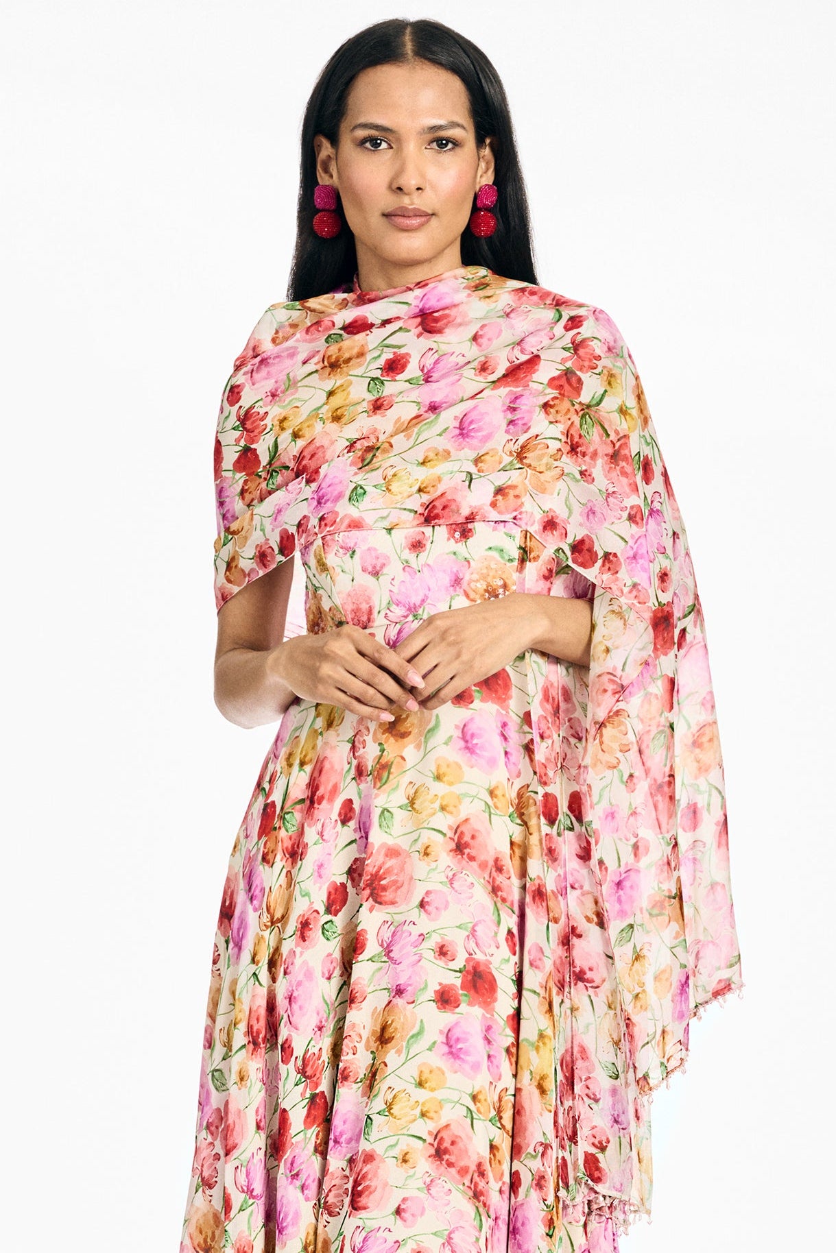 EMMY SCARF - SUNSET POPPIES