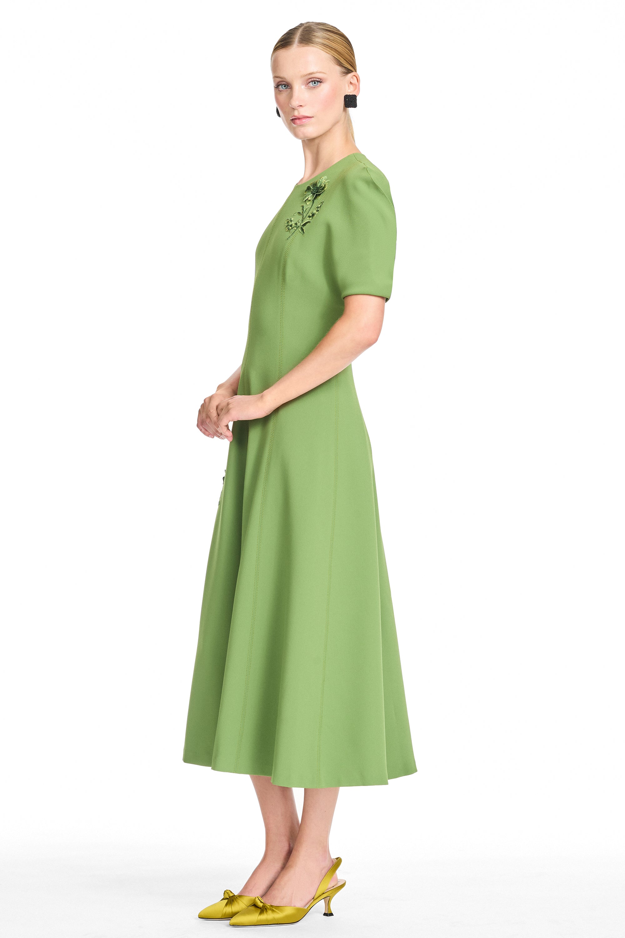 Arabella dress   wasabi