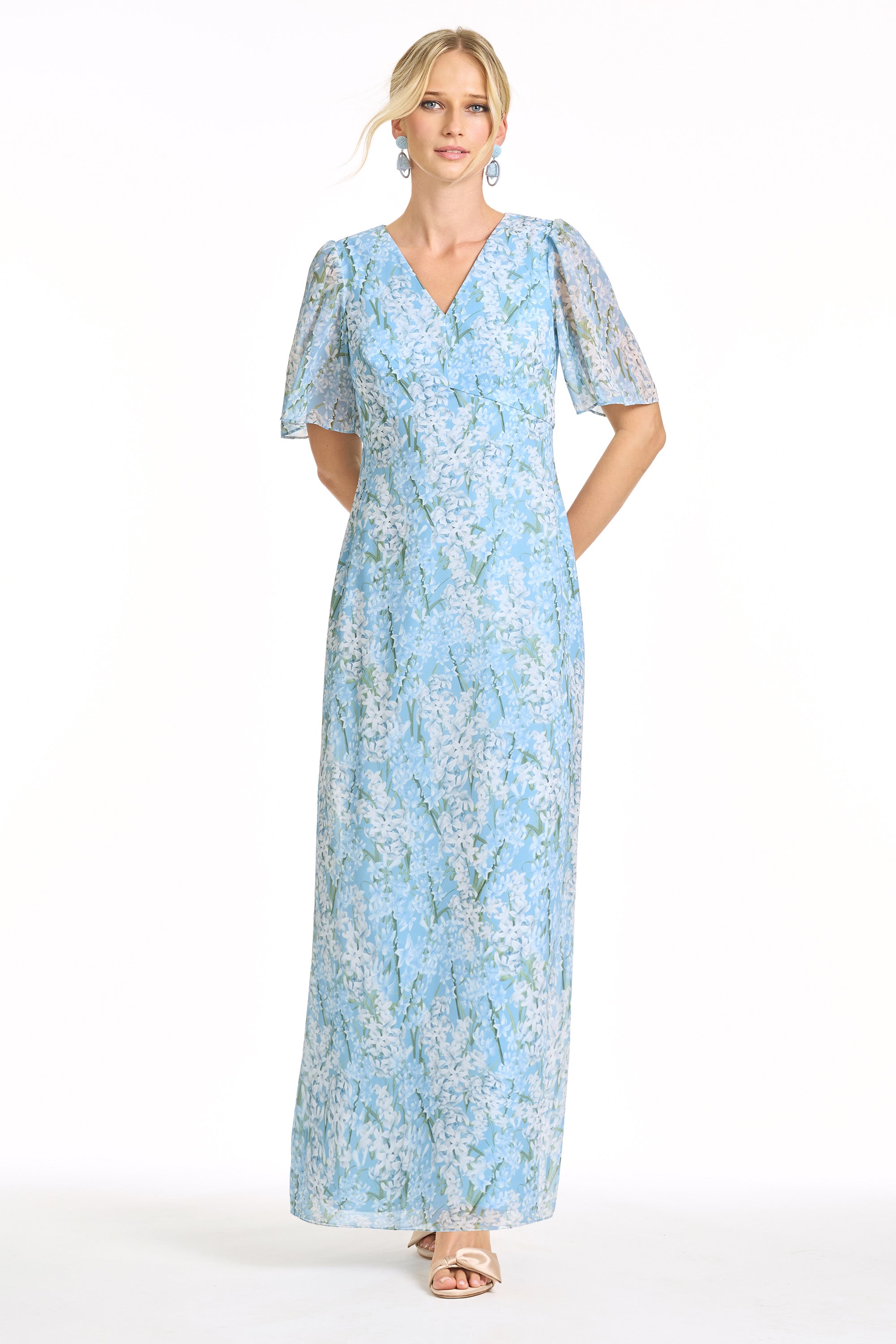 MAE GOWN - SKY SNOW HYACINTH