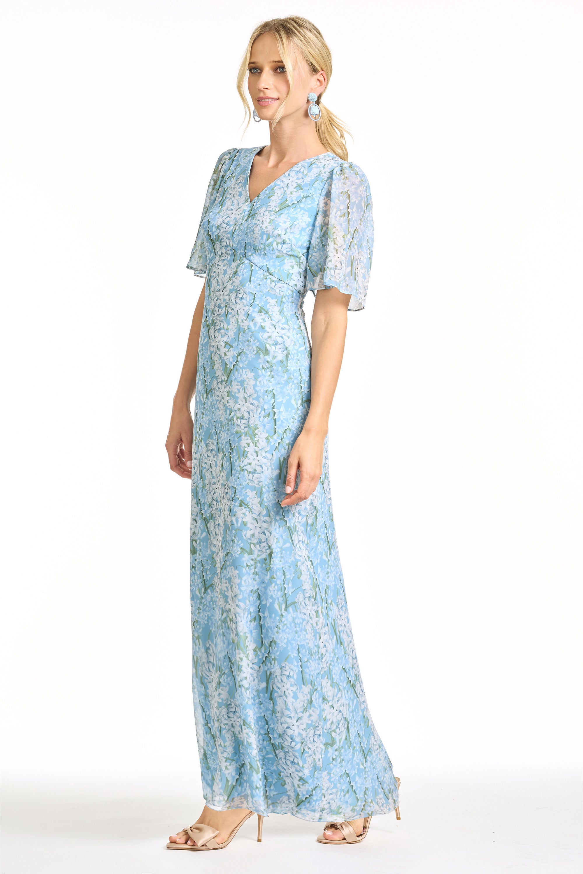 MAE GOWN - SKY SNOW HYACINTH
