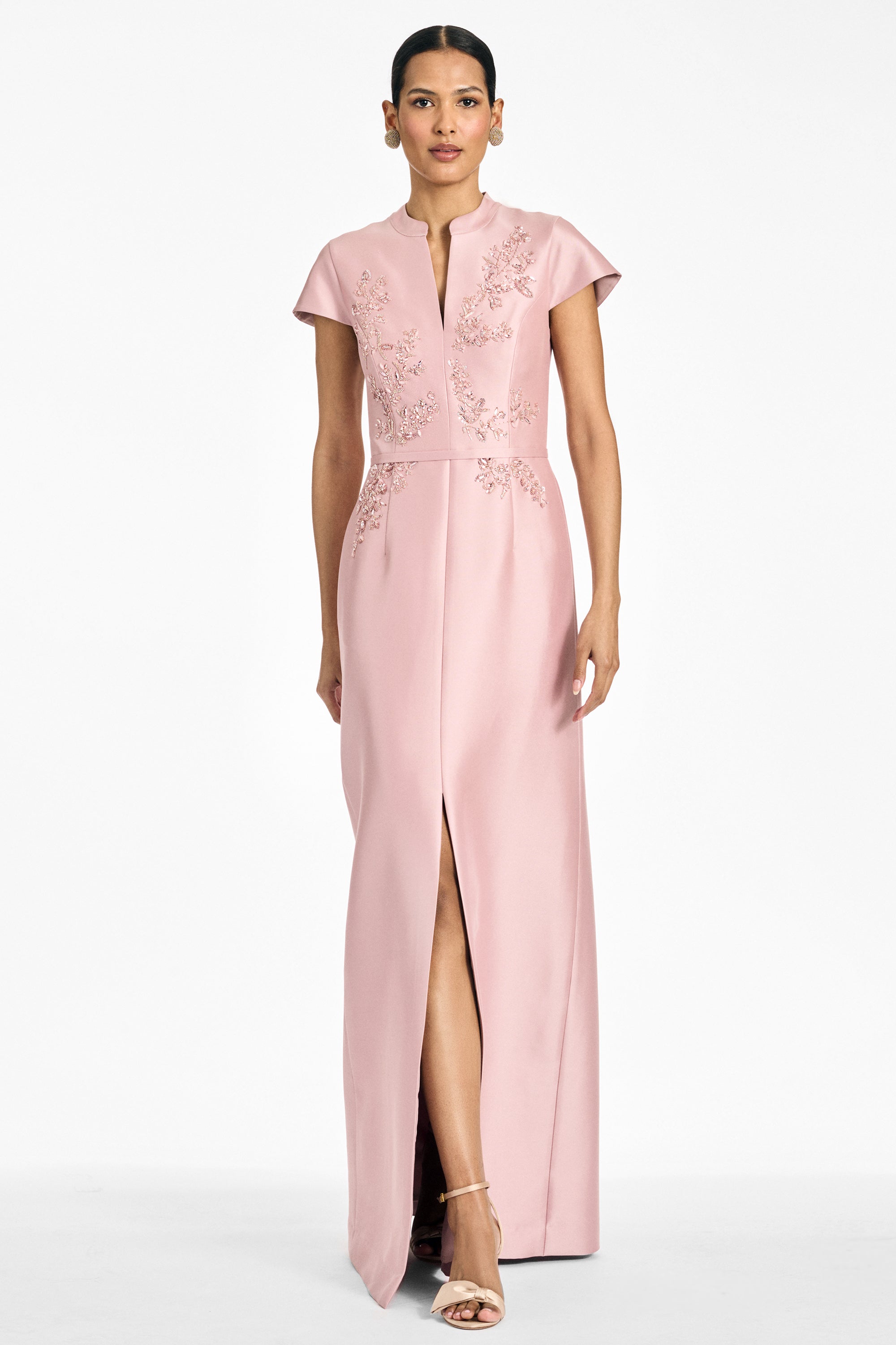 EMBELLISHED CHARLOTTE GOWN - ROSE QUARTZ