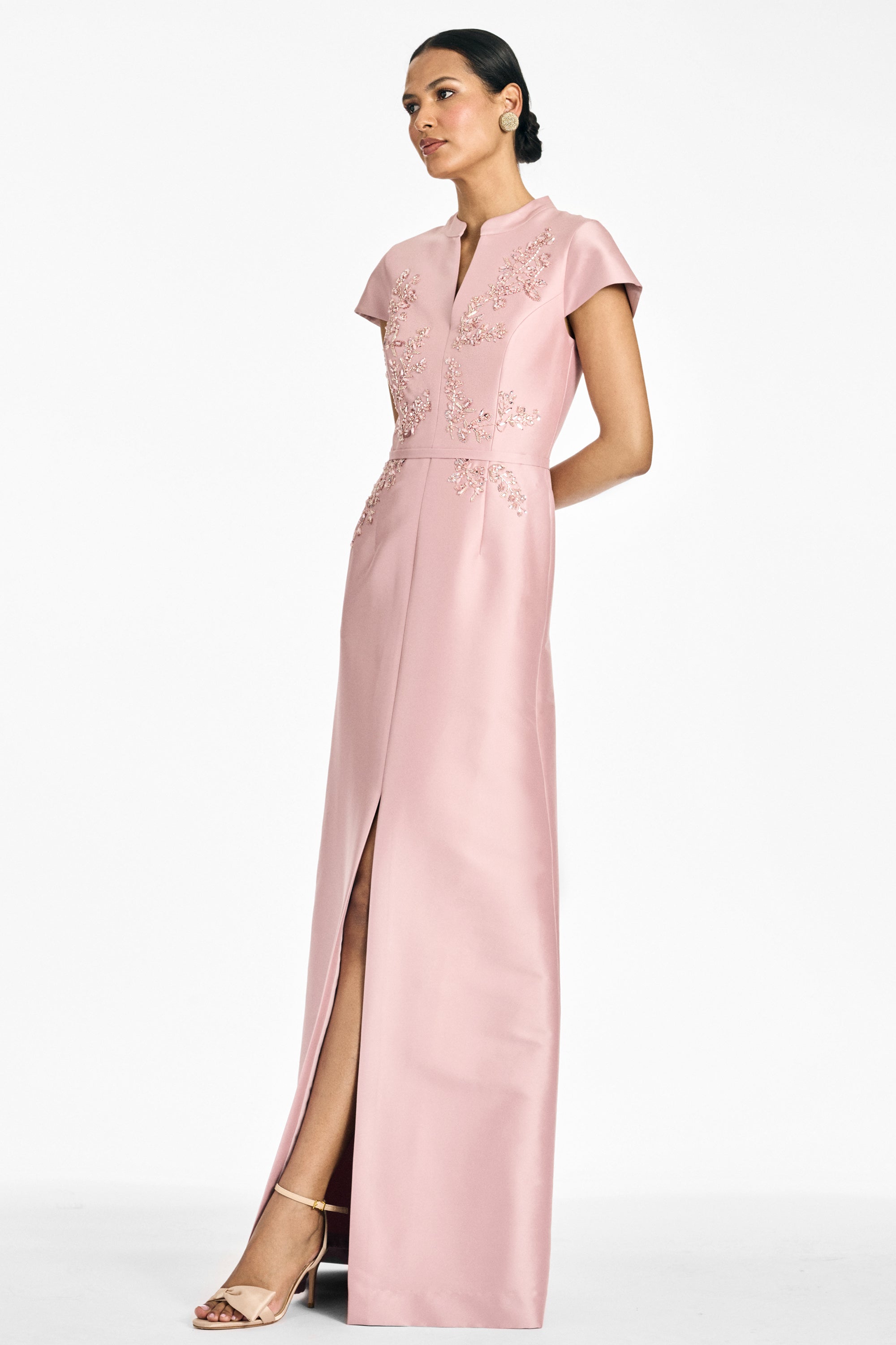 EMBELLISHED CHARLOTTE GOWN - ROSE QUARTZ