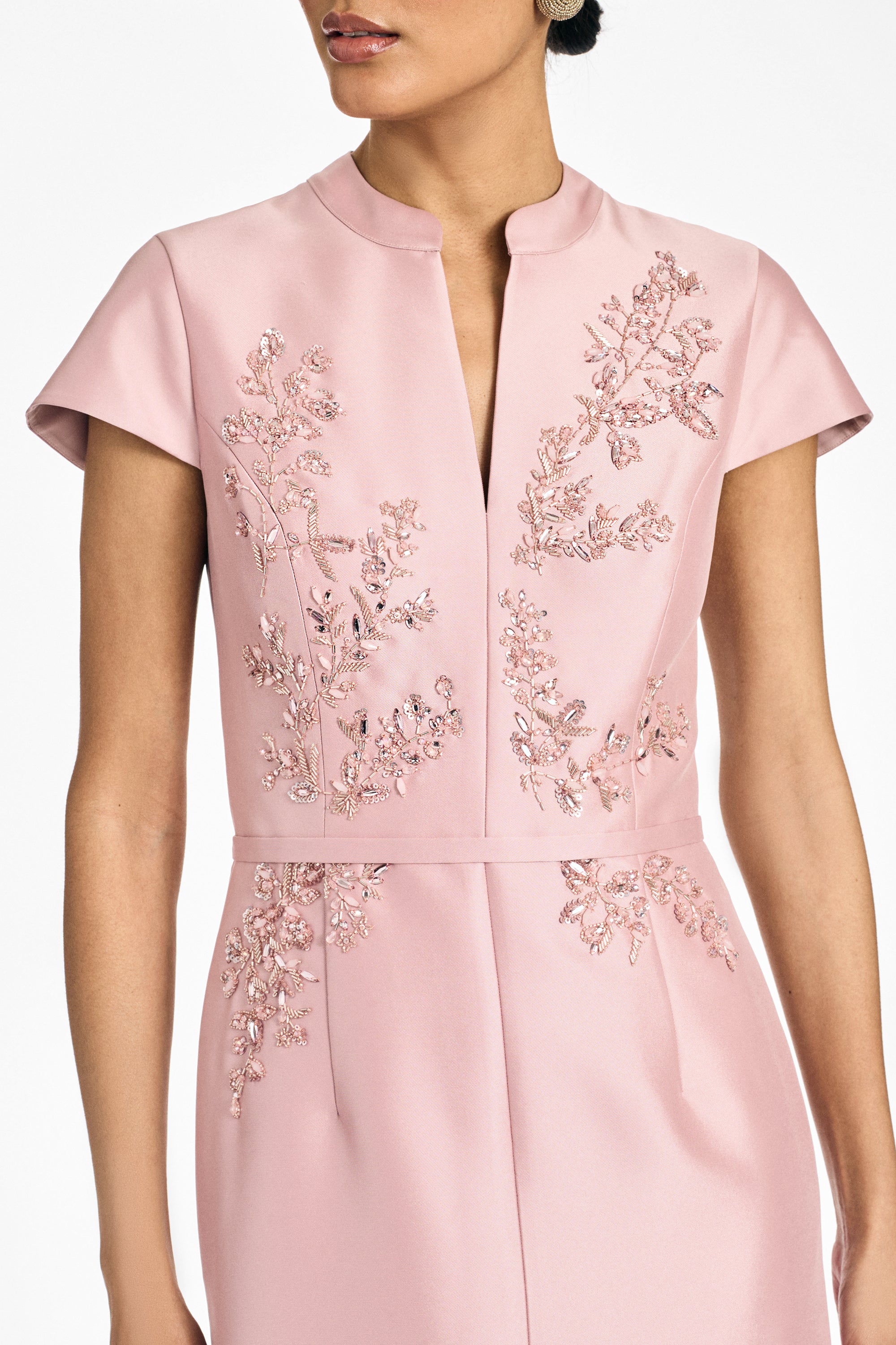 EMBELLISHED CHARLOTTE GOWN - ROSE QUARTZ