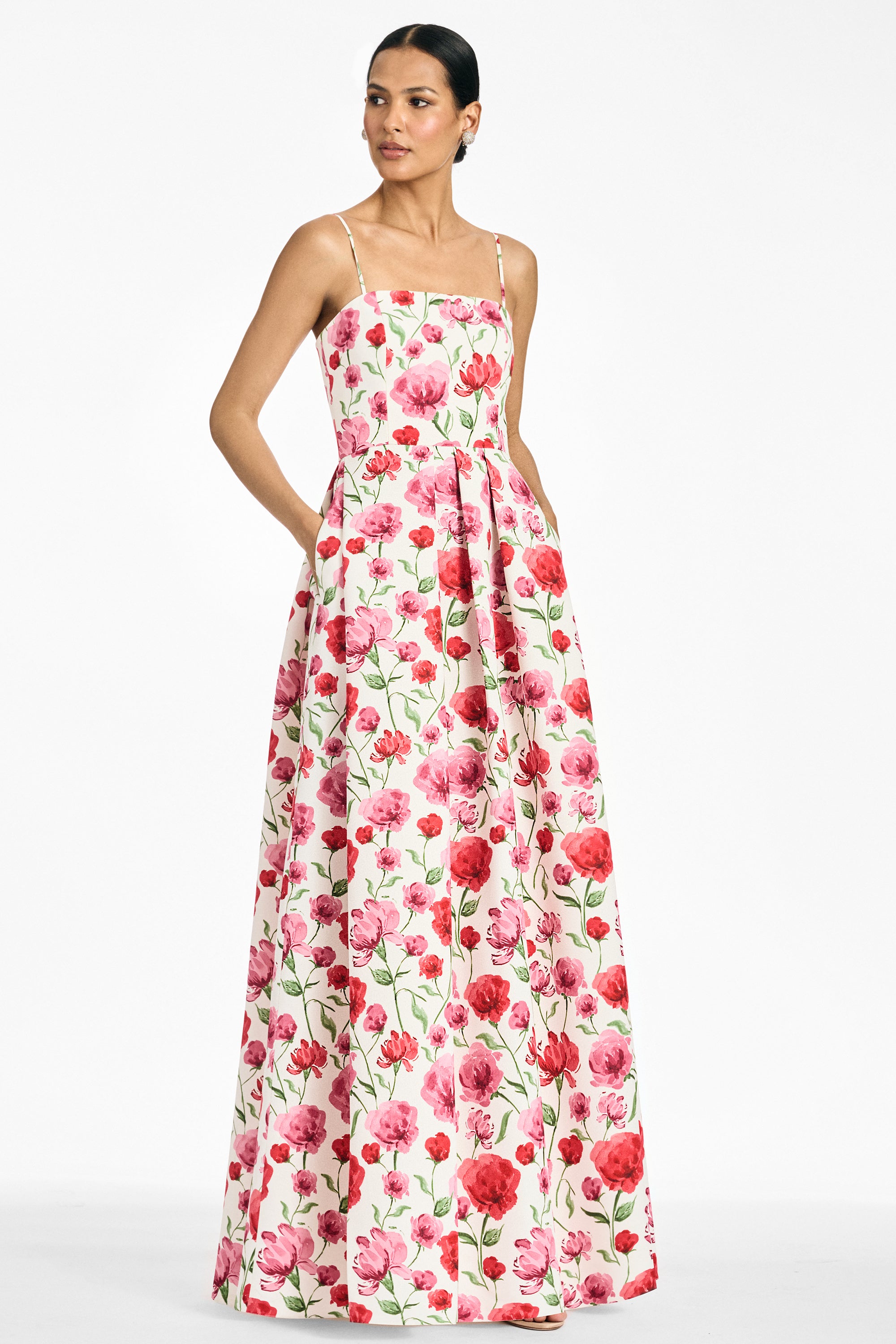 BEAU GOWN - WATERCOLOR POPPIES