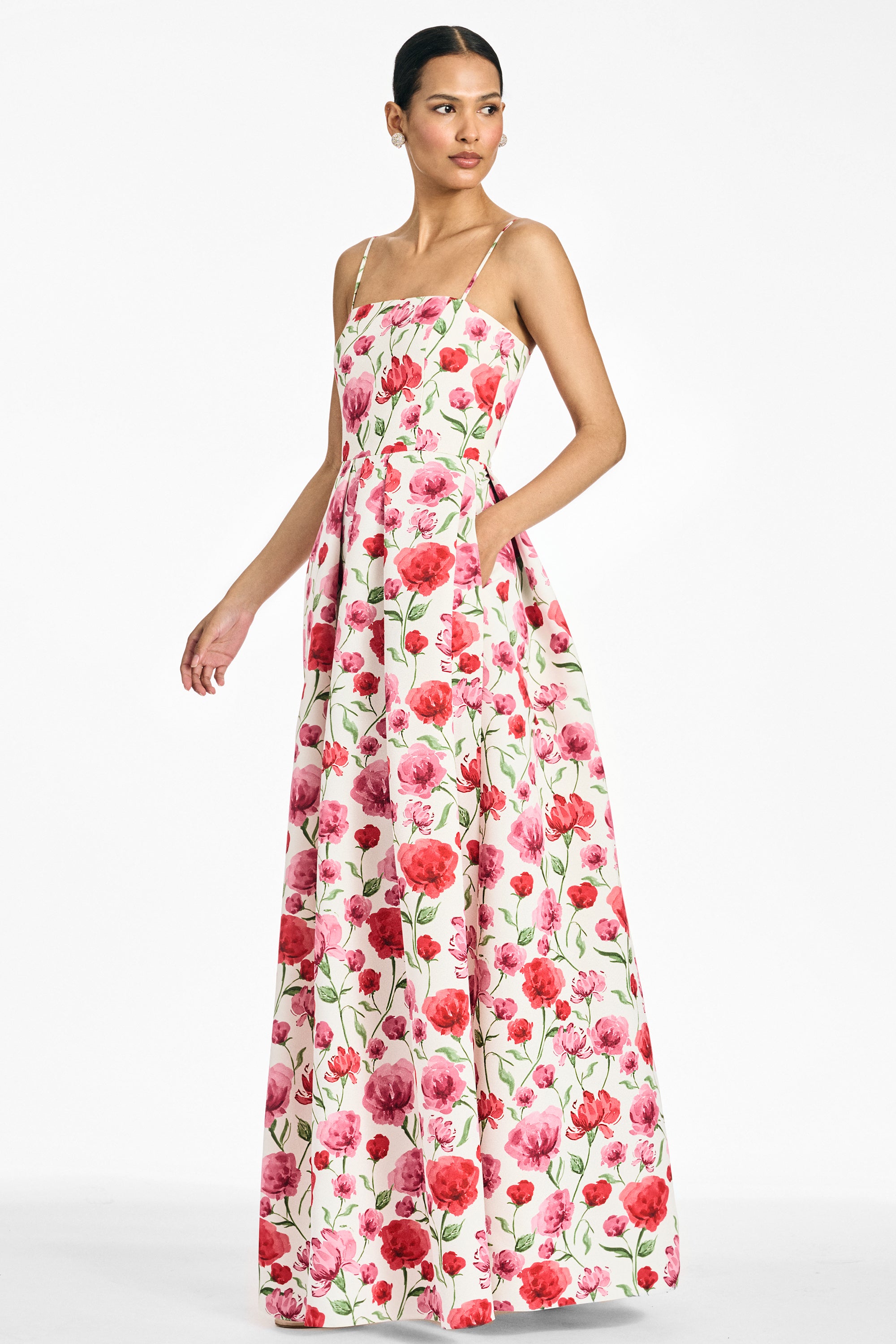 BEAU GOWN - WATERCOLOR POPPIES