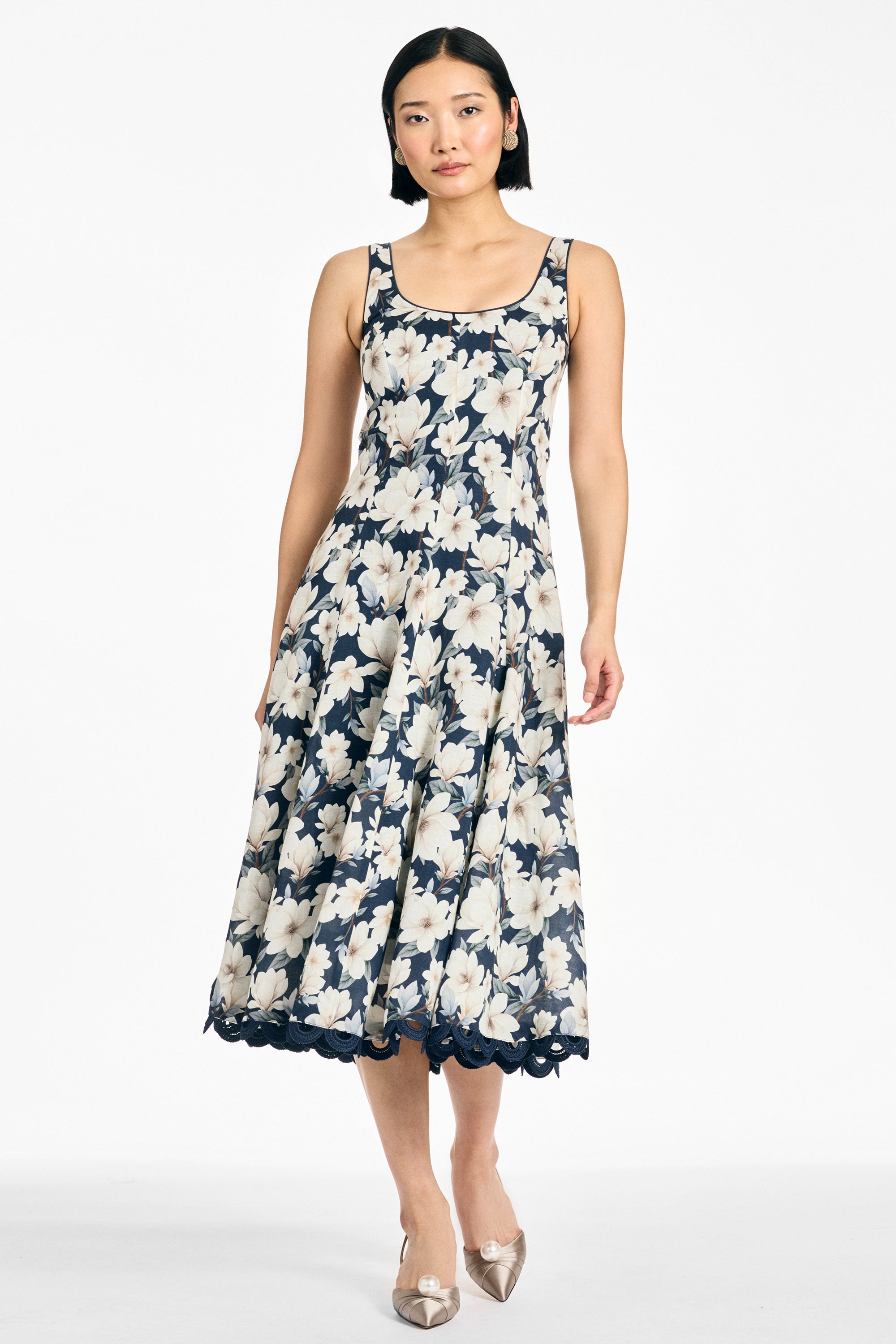 TERESA DRESS - MIDNIGHT MAGNOLIA