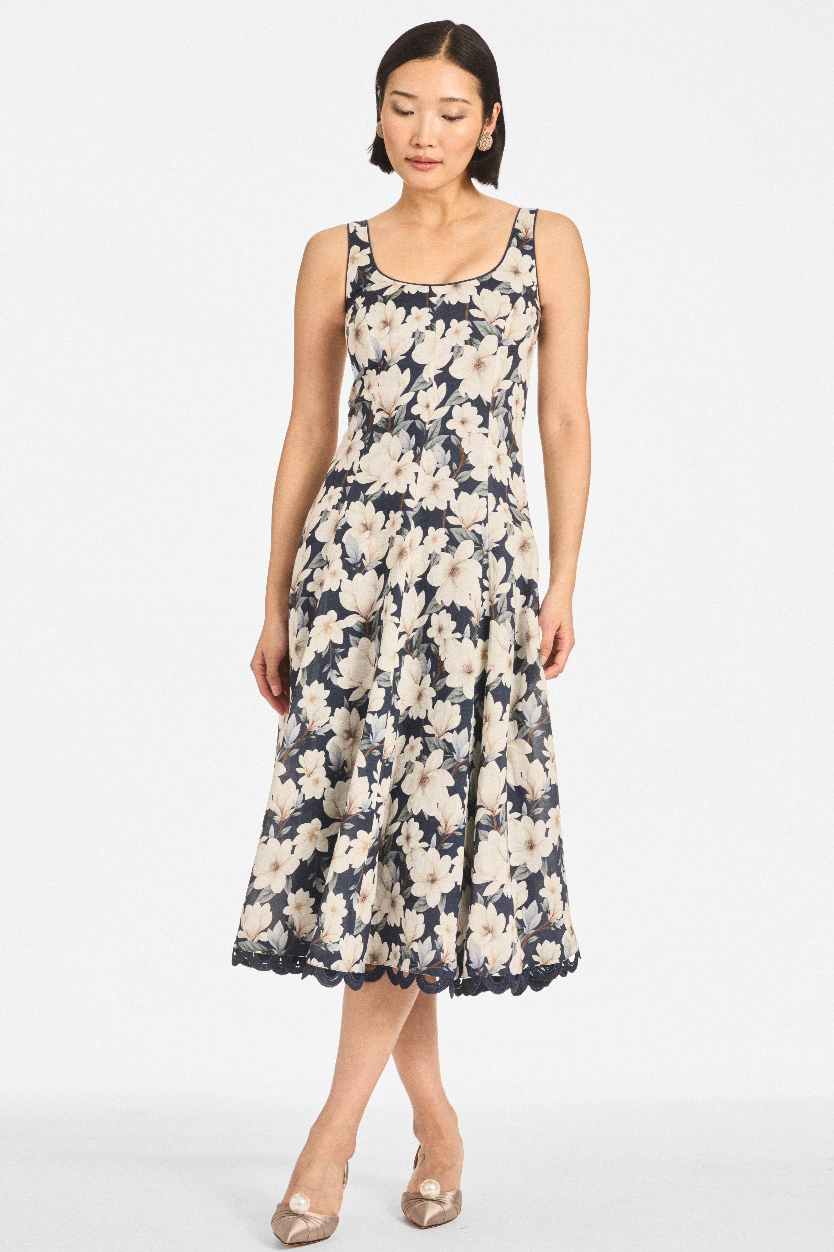 TERESA DRESS - MIDNIGHT MAGNOLIA