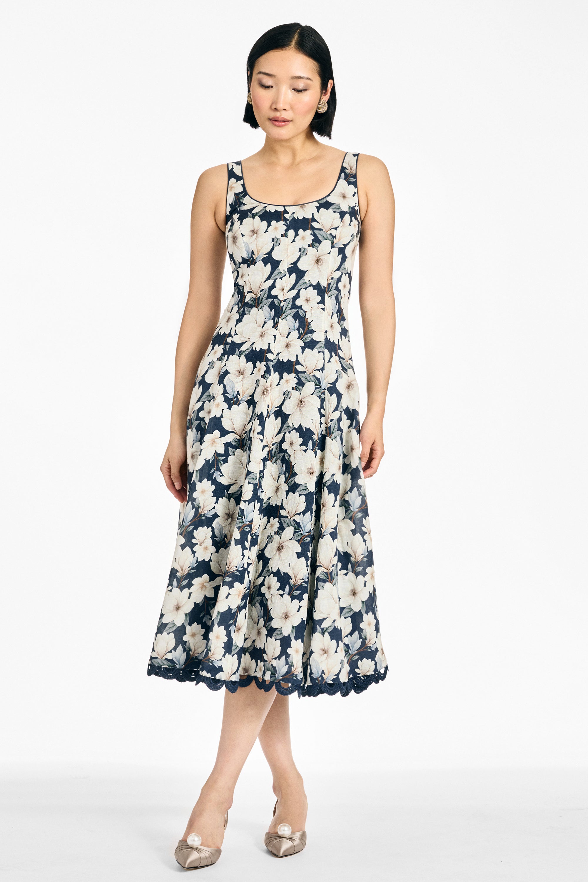 TERESA DRESS - MIDNIGHT MAGNOLIA