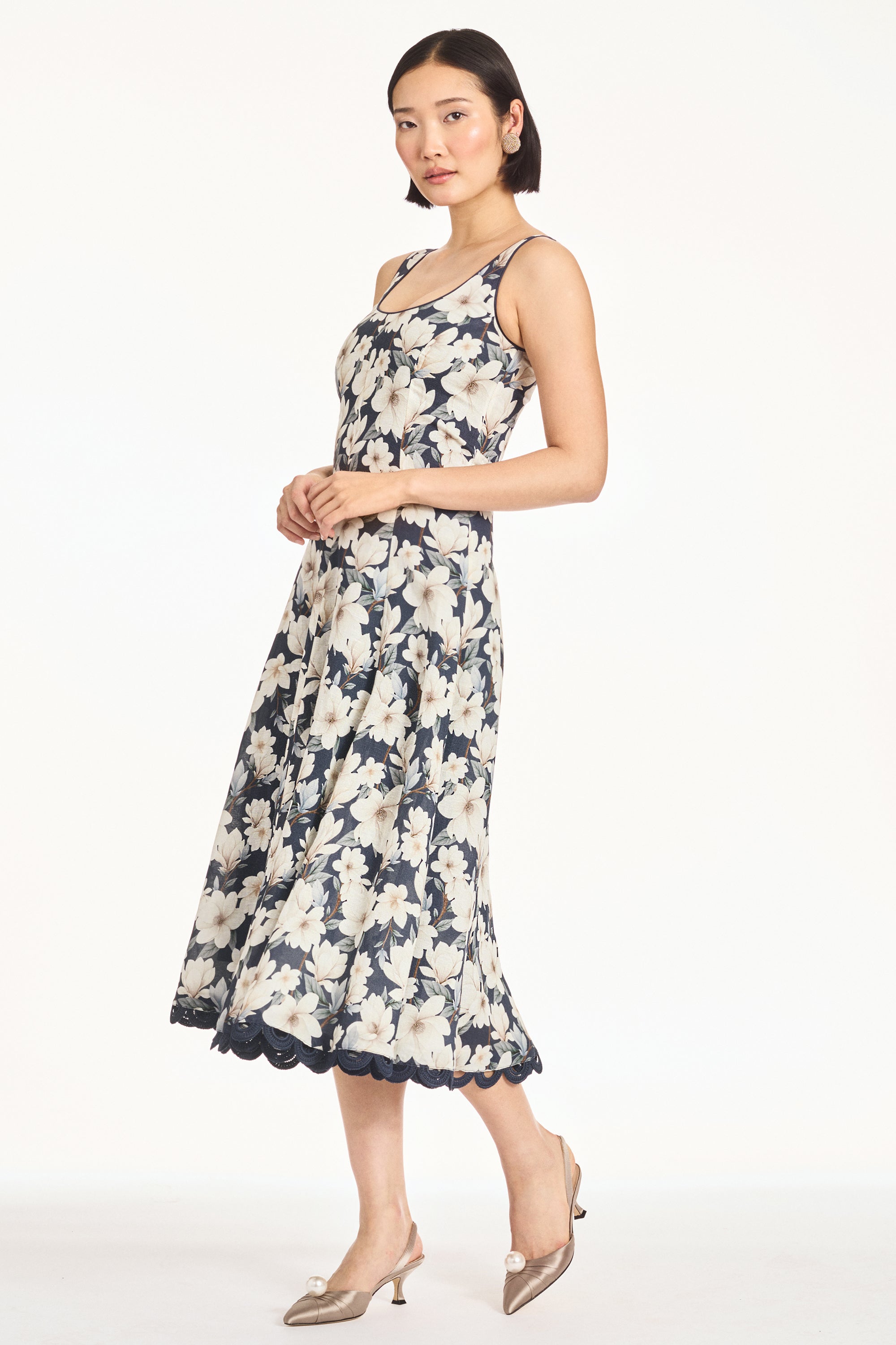 TERESA DRESS - MIDNIGHT MAGNOLIA